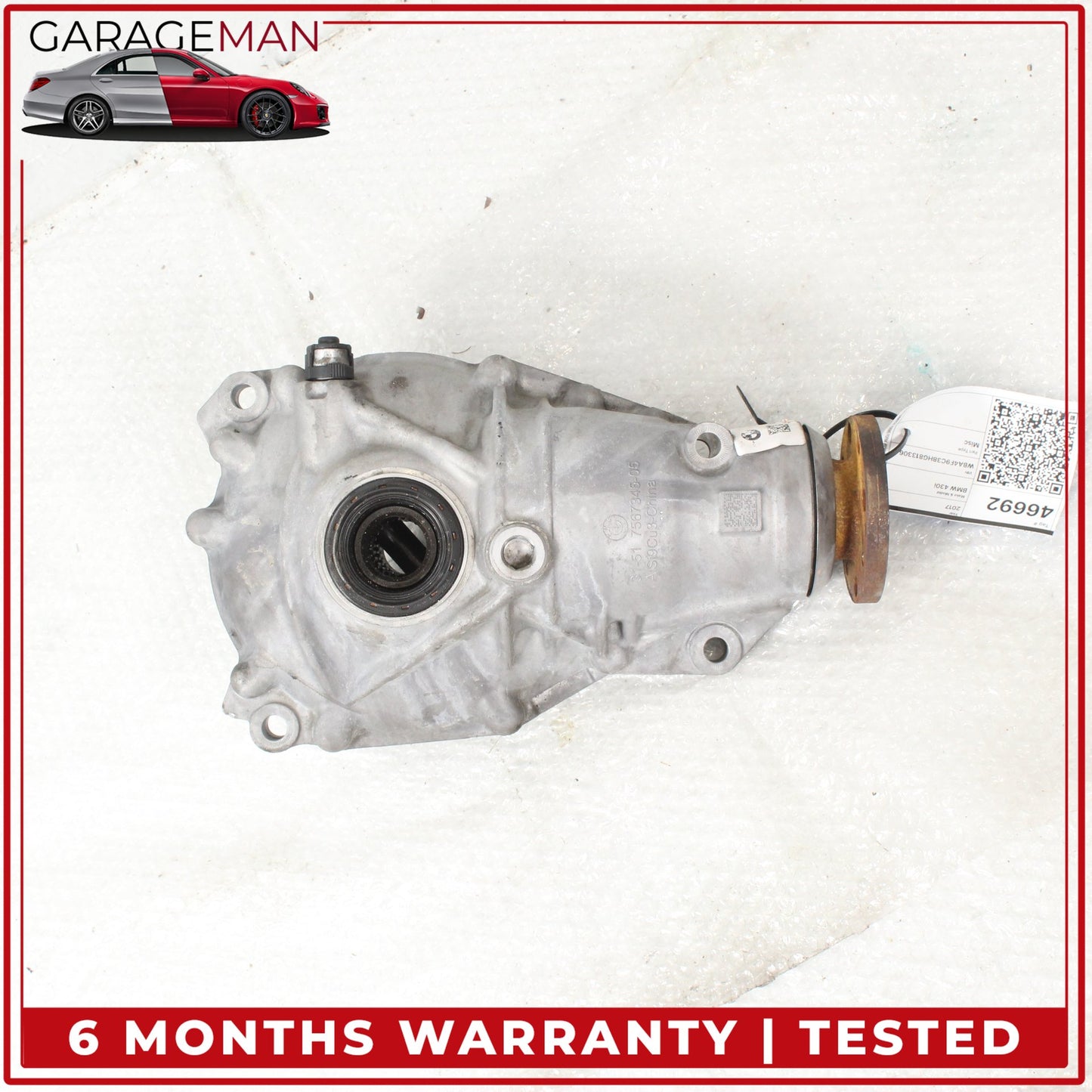 2017-2021 BMW 430i F36 AWD 2.0L Front Differential Axle Carrier 2.81 Ratio 7591995