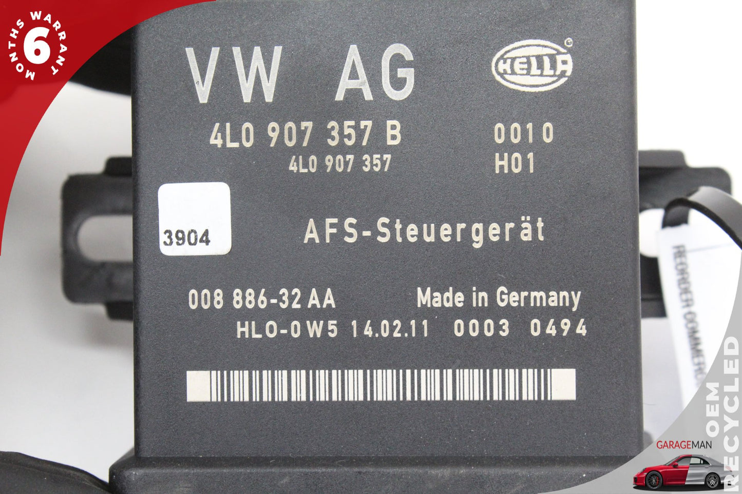 2010-2015 Audi Q7 SUV Headlight Lamp Range Control Module Unit 4L0907357B OEM