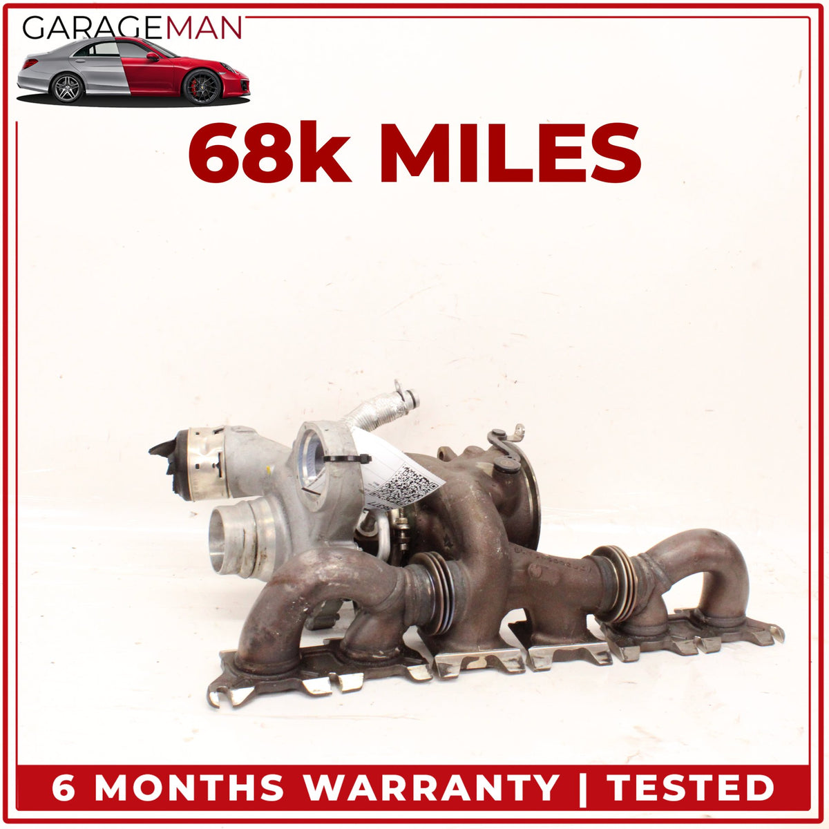 2018-2021 BMW X3 G01 B58 Engine Motor Turbo Turbocharger w/ Manifold 7643147 OEM