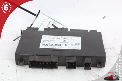03-12 Mercedes-Benz E350 W211 Sedan Front Right Seat Control Module 2118700085
