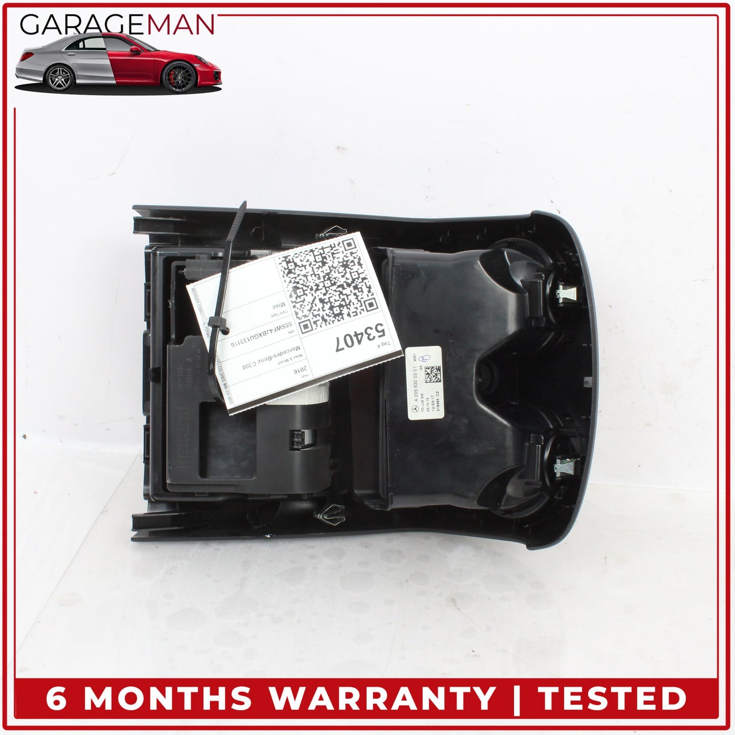 2015-2020 Mercedes W205 C300 C350e Rear Center Console A/C Air Vent Trim OEM
