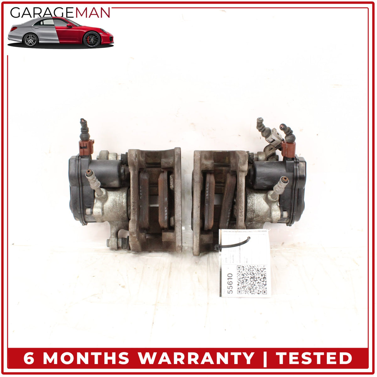 2012-2018 Audi A6 A7 Rear Left and Right Side Brake Caliper Set 4G5AF OEM