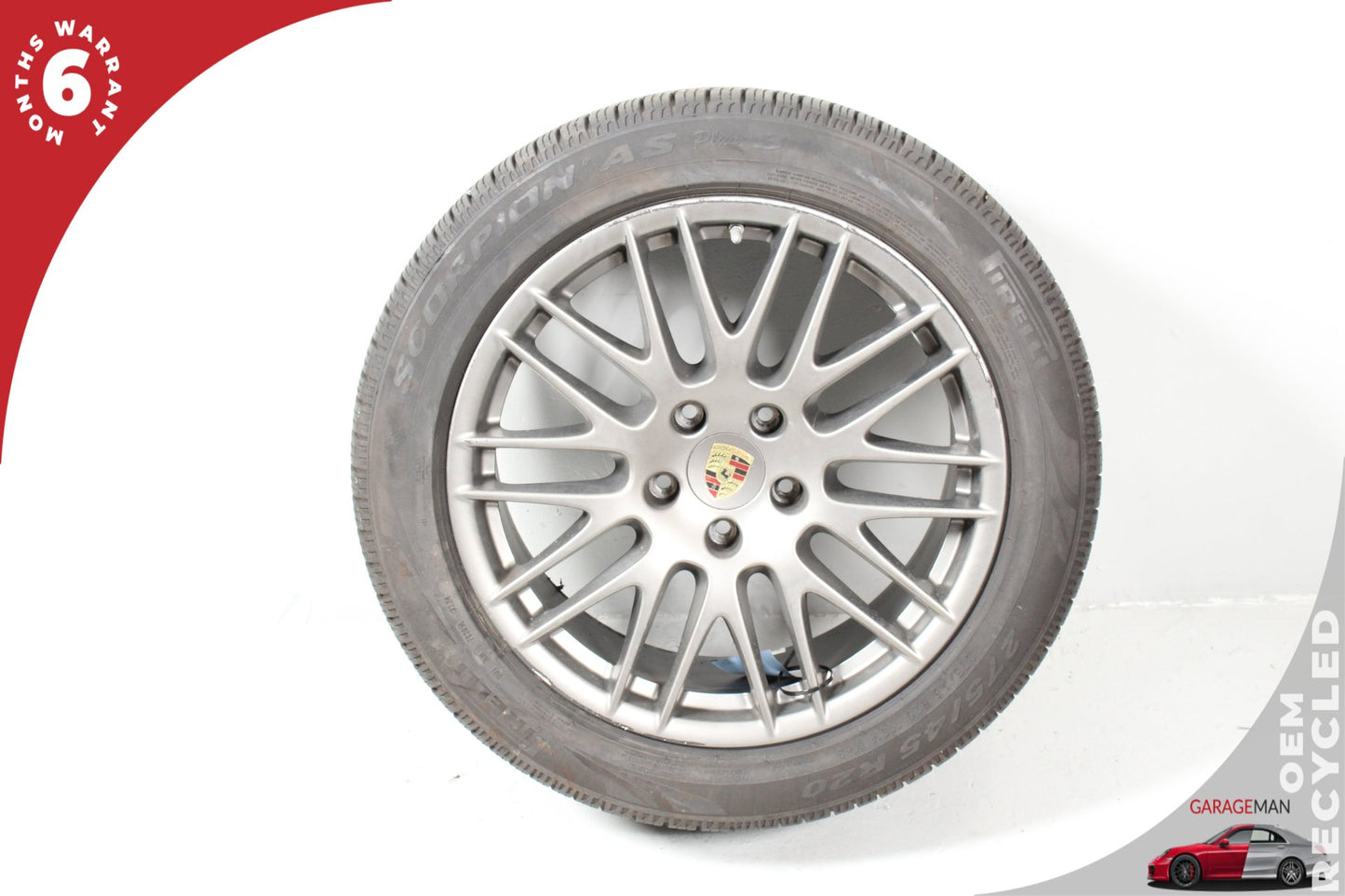 2011-2018 Porsche Cayenne S Hybrid 92A Sport Design Wheel Rim 20x9.5J ET47 w/ Tire 7P5601025N
