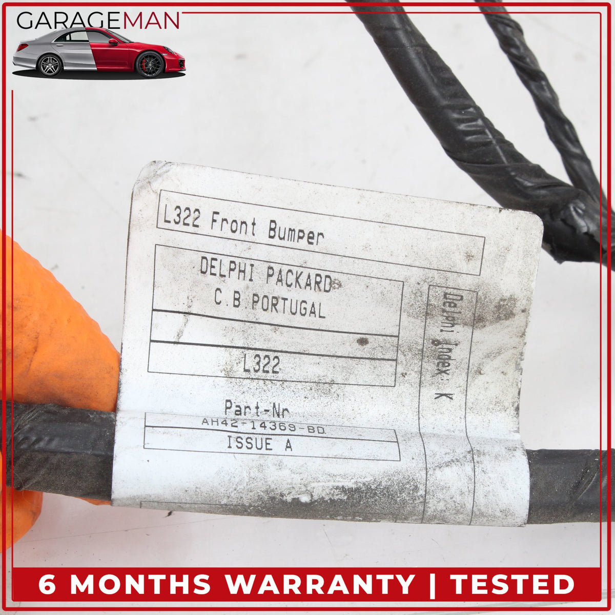 2010-2012 Range Rover L322 Front Bumper Parking Wire Harness w/ Sensors OEM