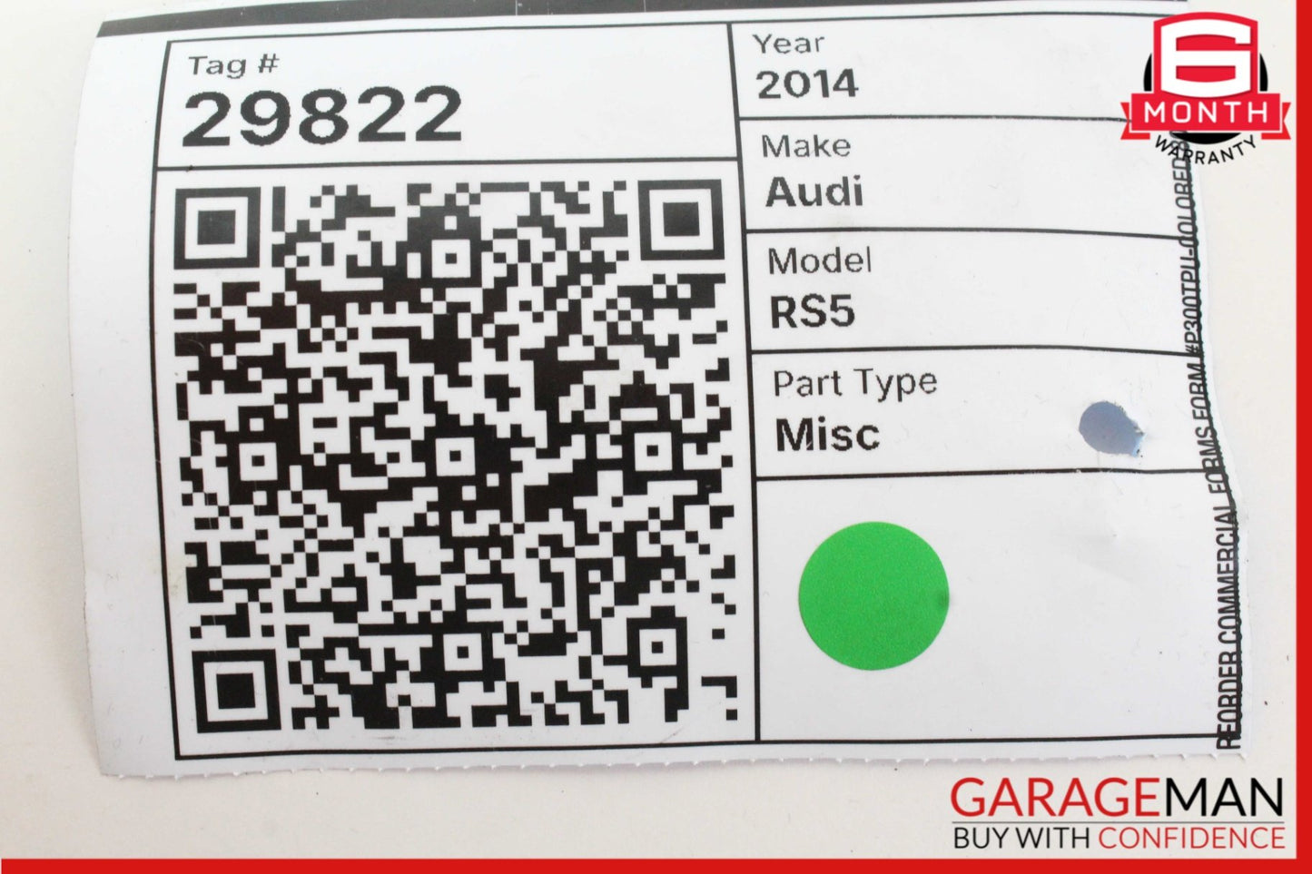 2012-2017 Audi RS5 8T Convertible Rear Door Control Module 8T0959795F Genuine
