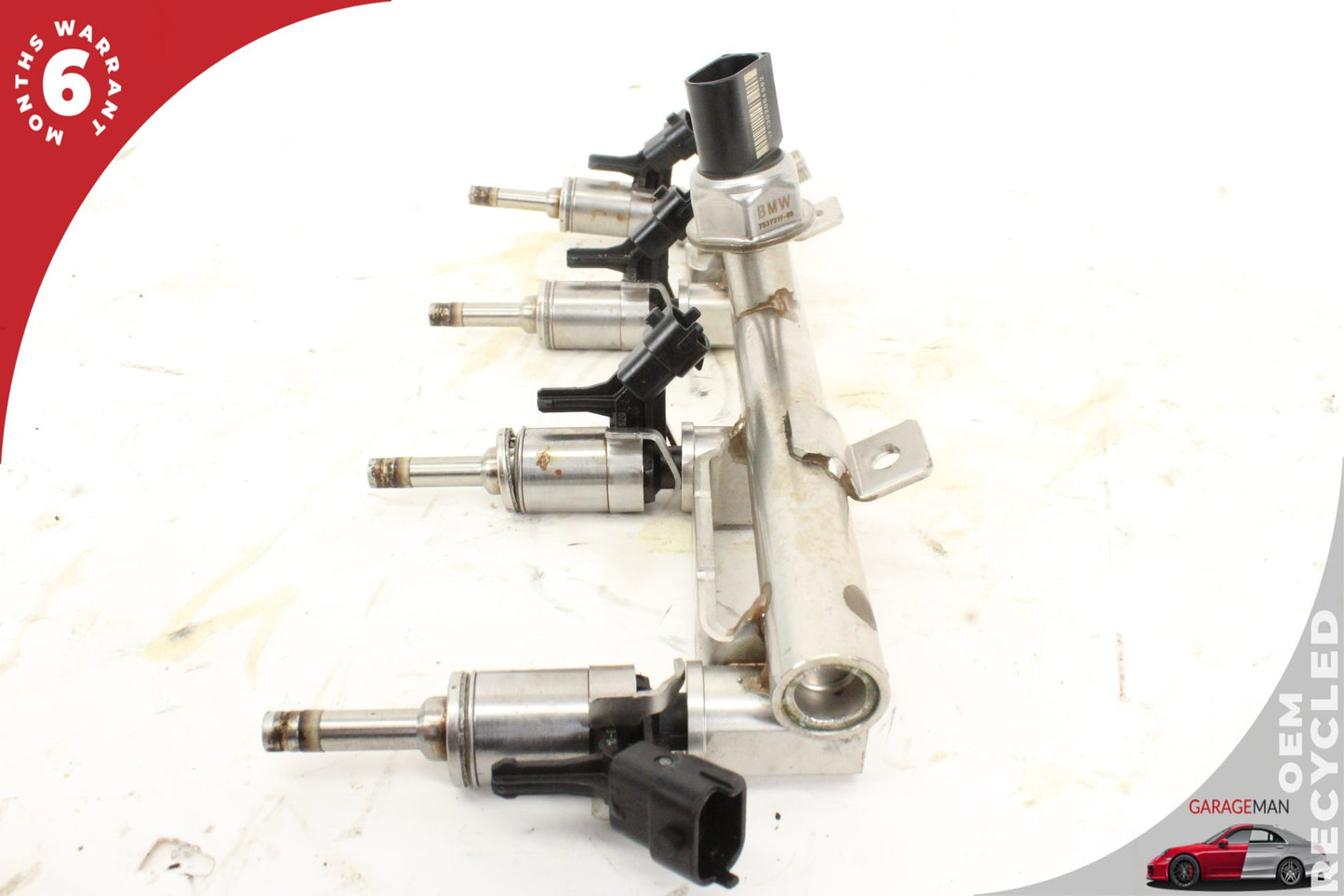 2011-2013 Mini Cooper Hardtop R56 1.6L V4 Fuel Rail w/ Injectors 7537319-05 OEM