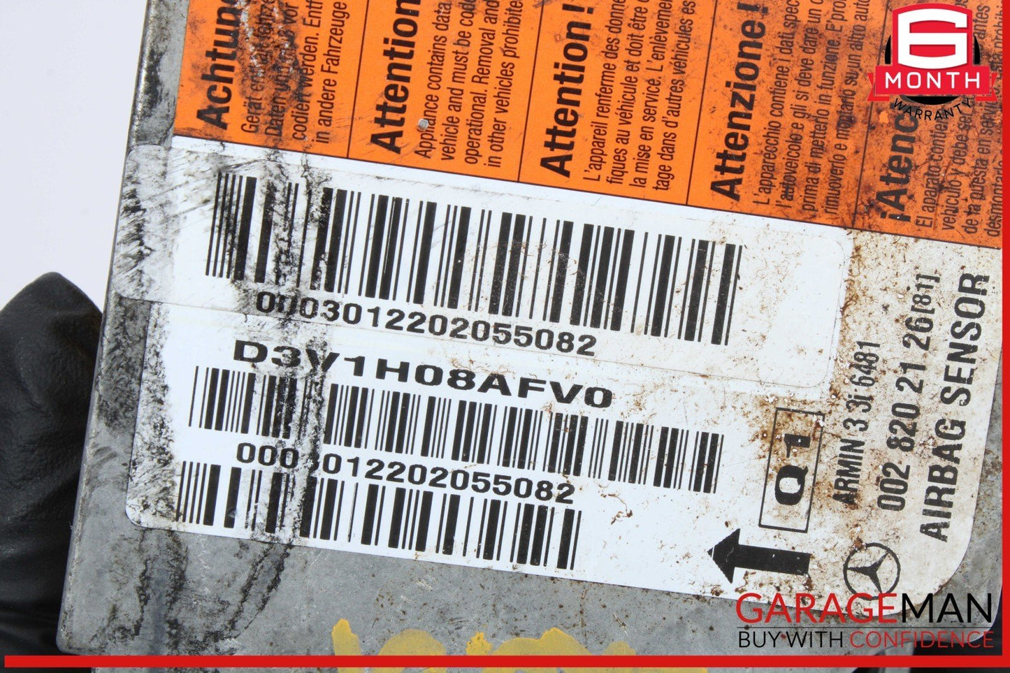 97-03 Mercedes W210 E320 E430 SRS Airbag Air Bag Sensor Safety Module OEM