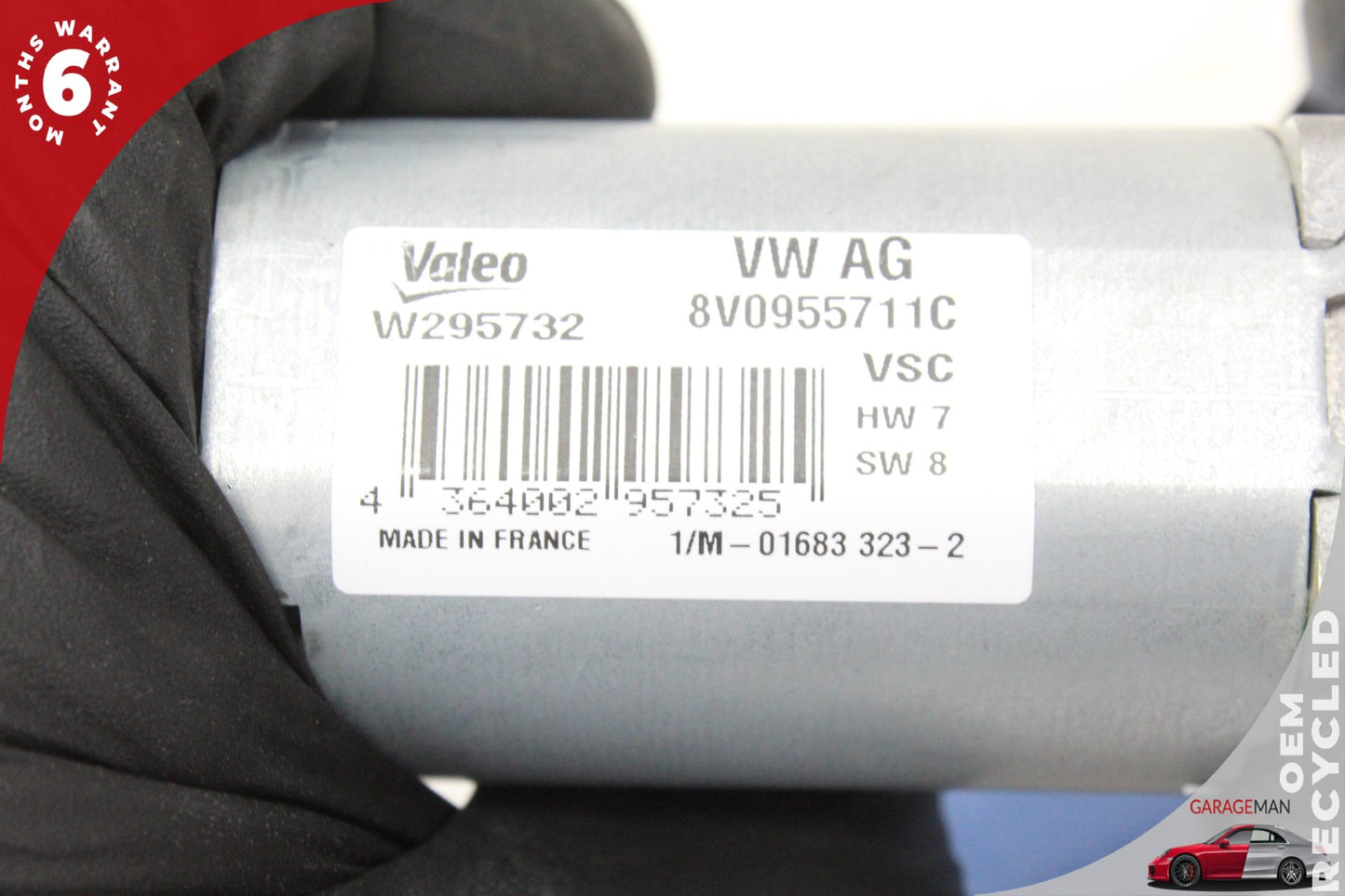 2022-2025 Audi Q4 E-Tron Rear Window Glass Wiper Motor 8V0955711C OEM