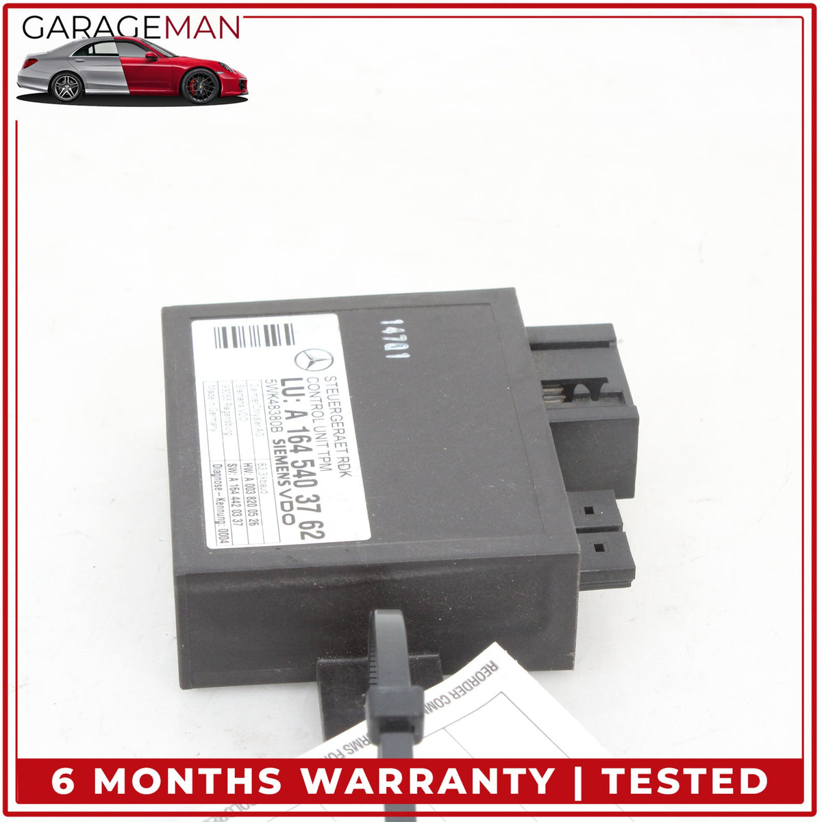 2006-2013 Mercedes W164 ML350 TPMS Tire Pressure Control Sensor 1645403762 OEM