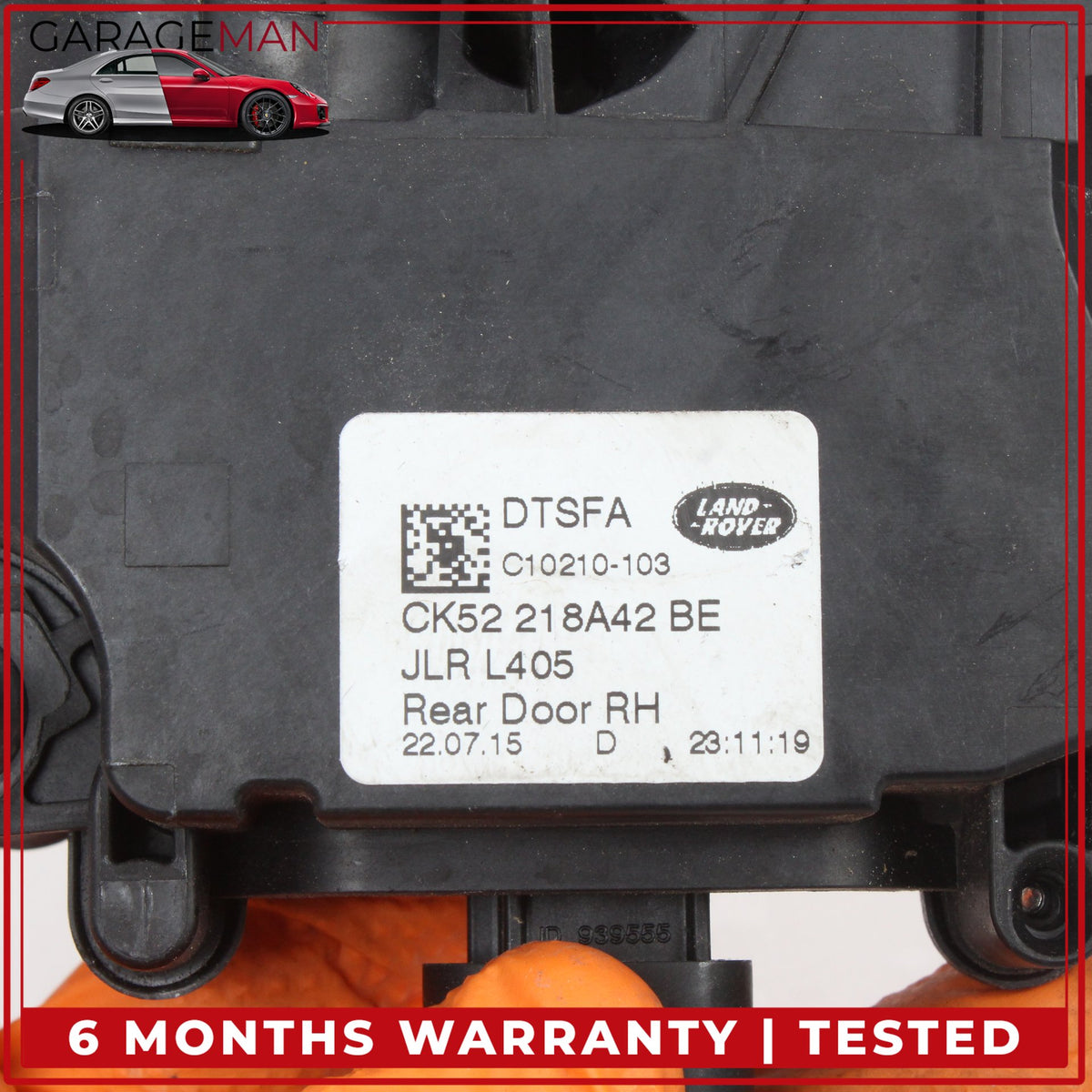 2013-2022 Range Rover L405 Rear Right Door Lock Latch Actuator w/ Handle OEM