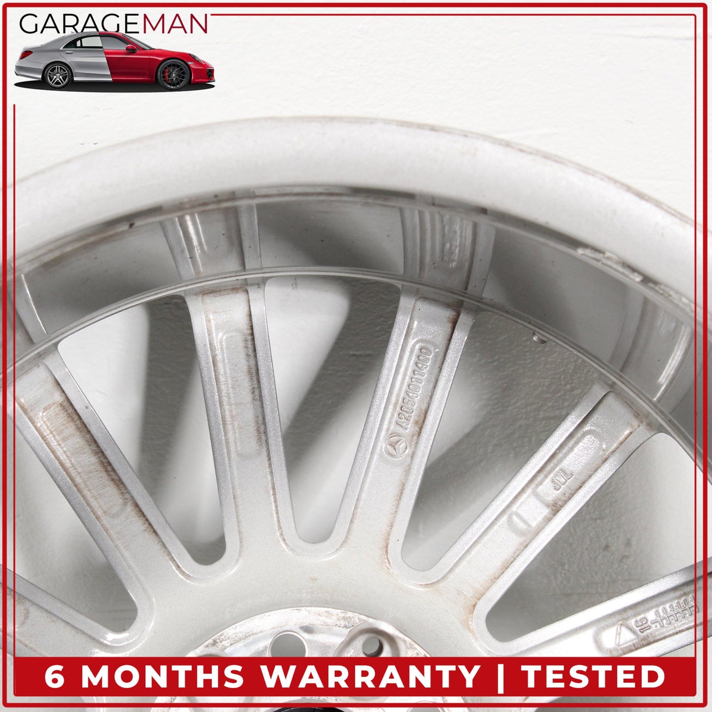2015-2023 Mercedes W205 C300 Rear Side Wheel Rim 8.5JX19 H2 ET52 2054011400 OEM