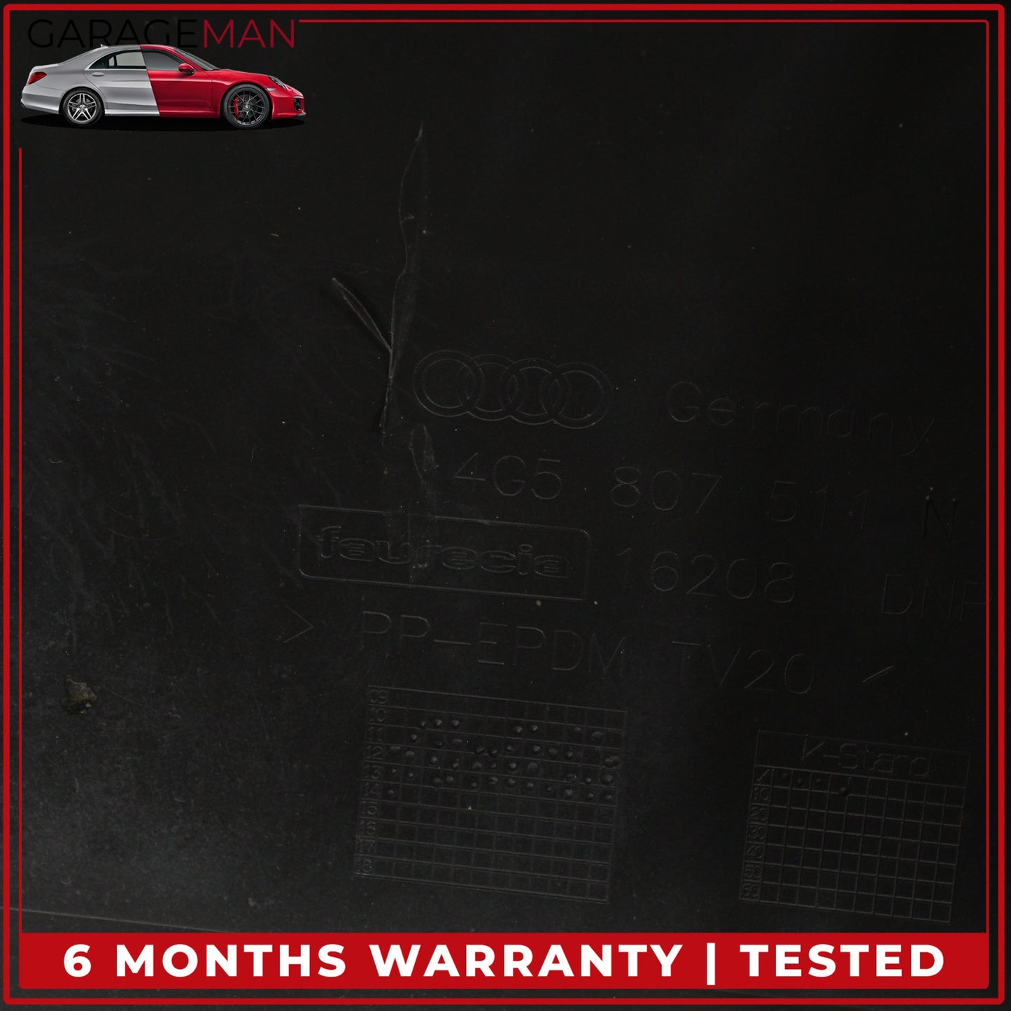 2012-2015 Audi A6 C7 Rear Bumper Cover Assembly 4G5807511N OEM