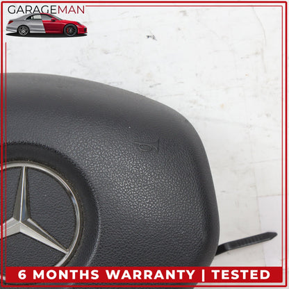 2012-2017 Mercedes W212 E400 Front Left Side Steering Wheel Airbag Black OEM