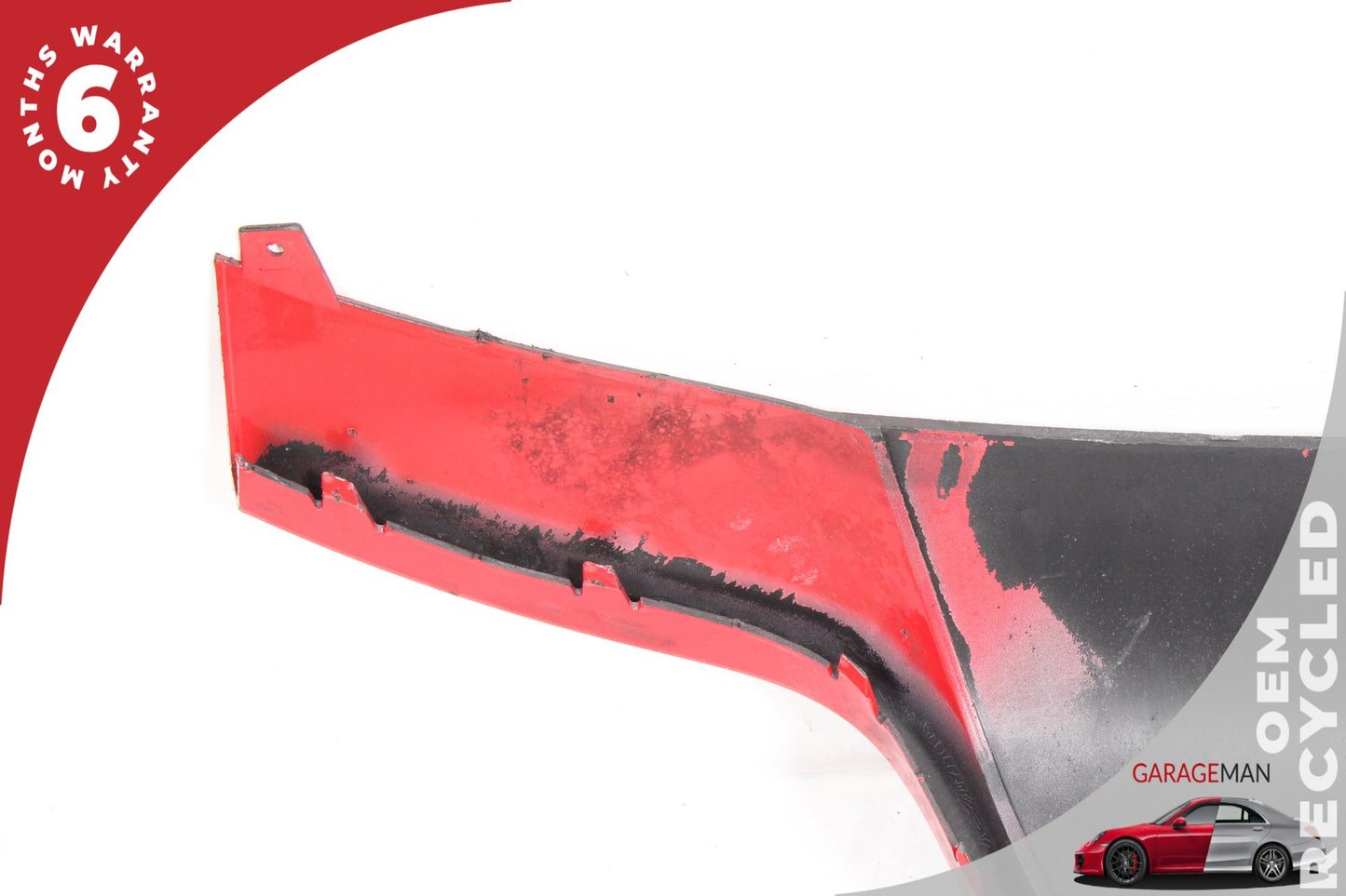 2013-2015 Audi RS5 AWD Rear Lower Bumper Diffuser Valance Panel Black &amp; Red OEM