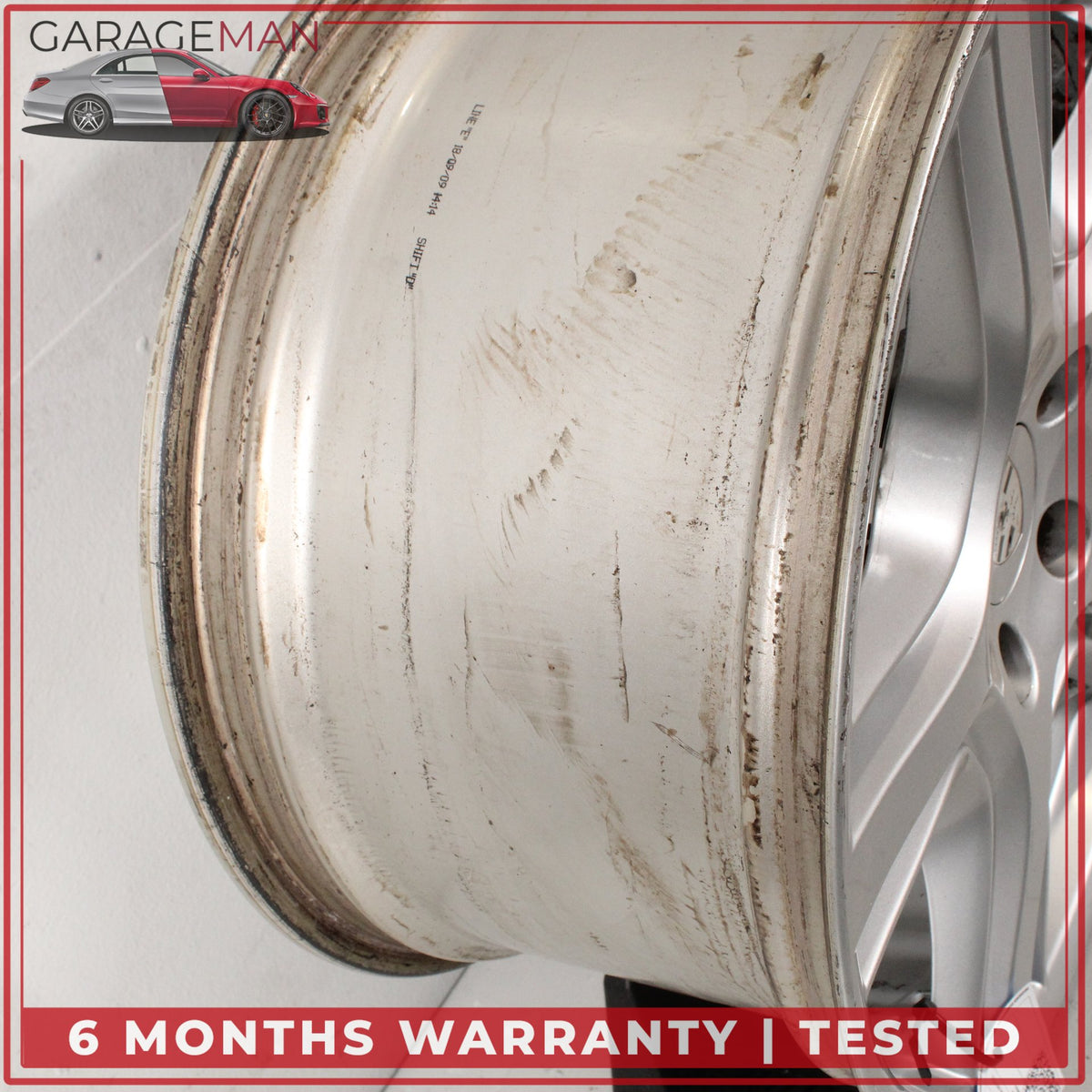 2010-2016 Porsche Panamera 970 10Jx19 ET61 Rear Wheel Rim Silver 97036216001 OEM