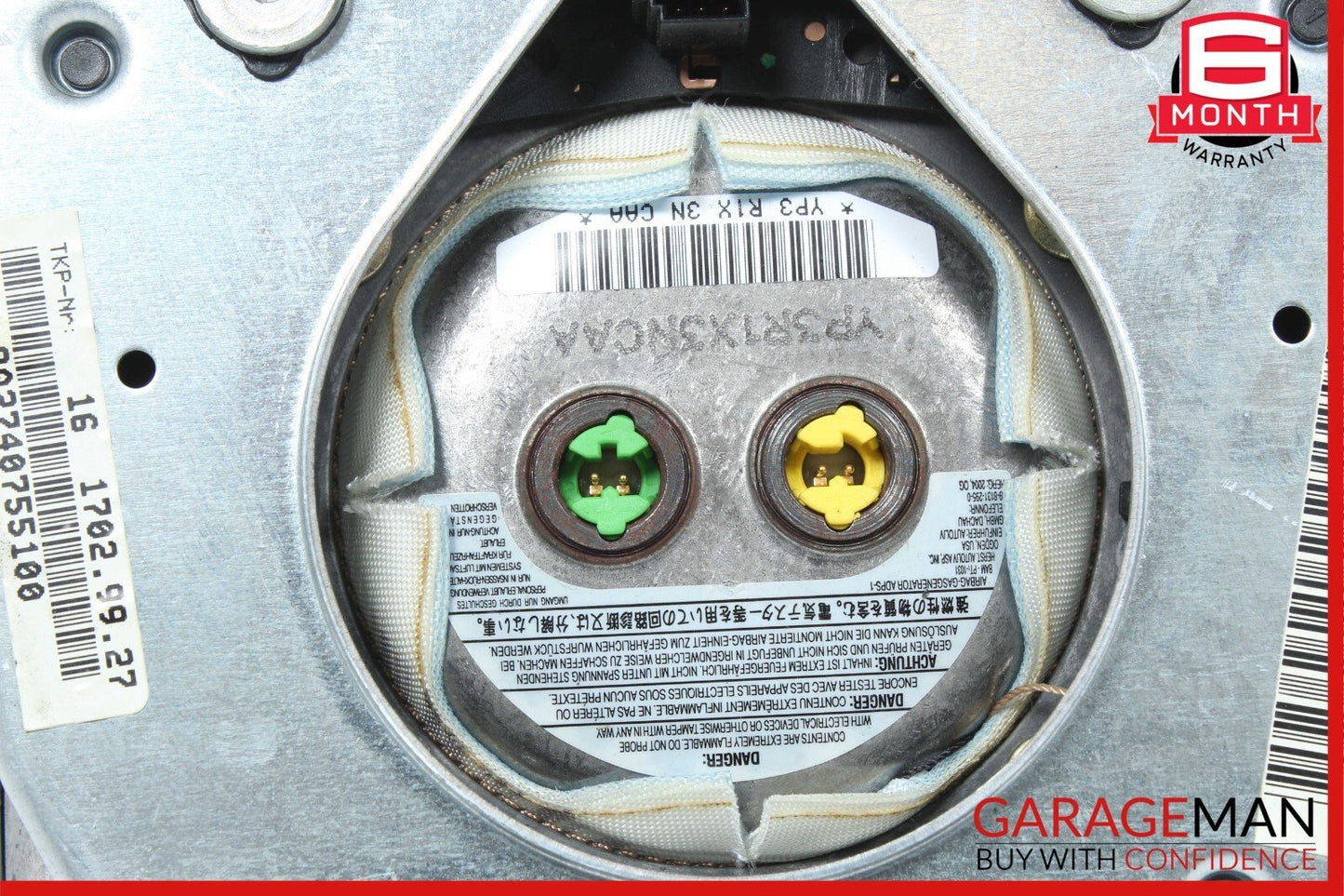 03-12 Mercedes W209 CLK350 E350 SL500 Steering Wheel Airbag Air Bag Gray OEM