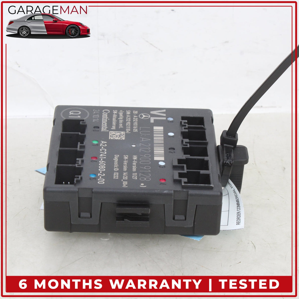2008-2018 Mercedes W212 E350 Wagon Front Left Door Control Module 2129009128 OEM