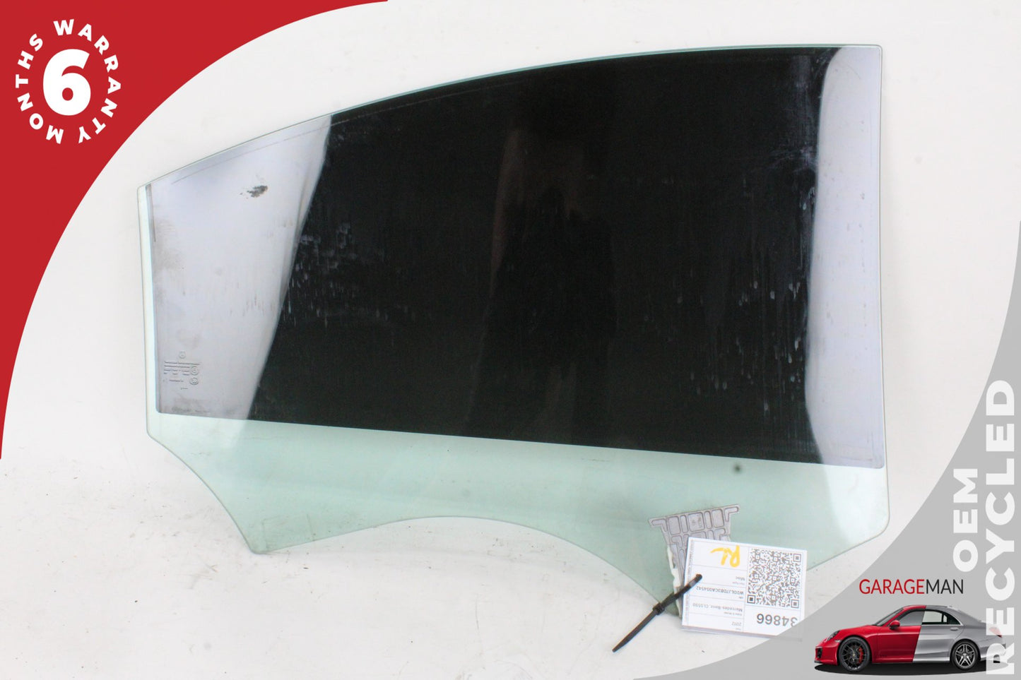 2012-2014 Mercedes W218 CLS550 Rear Left Driver Side Door Window Glass OEM