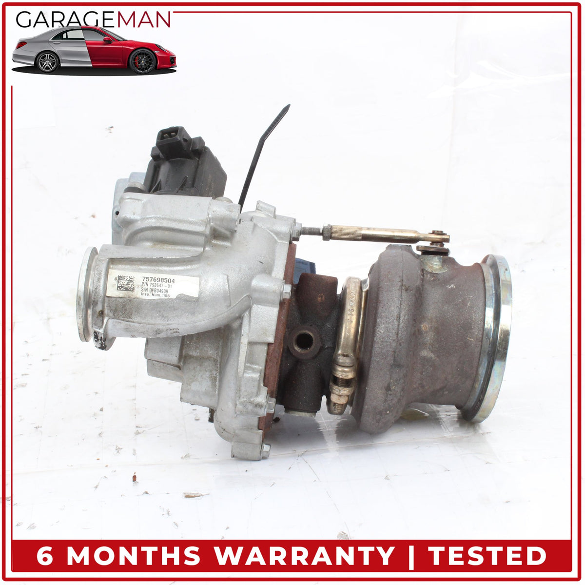 2008-2017 BMW 650i 550i 750i X5 N63 Left or Right Side Turbocharger 7576985 OEM