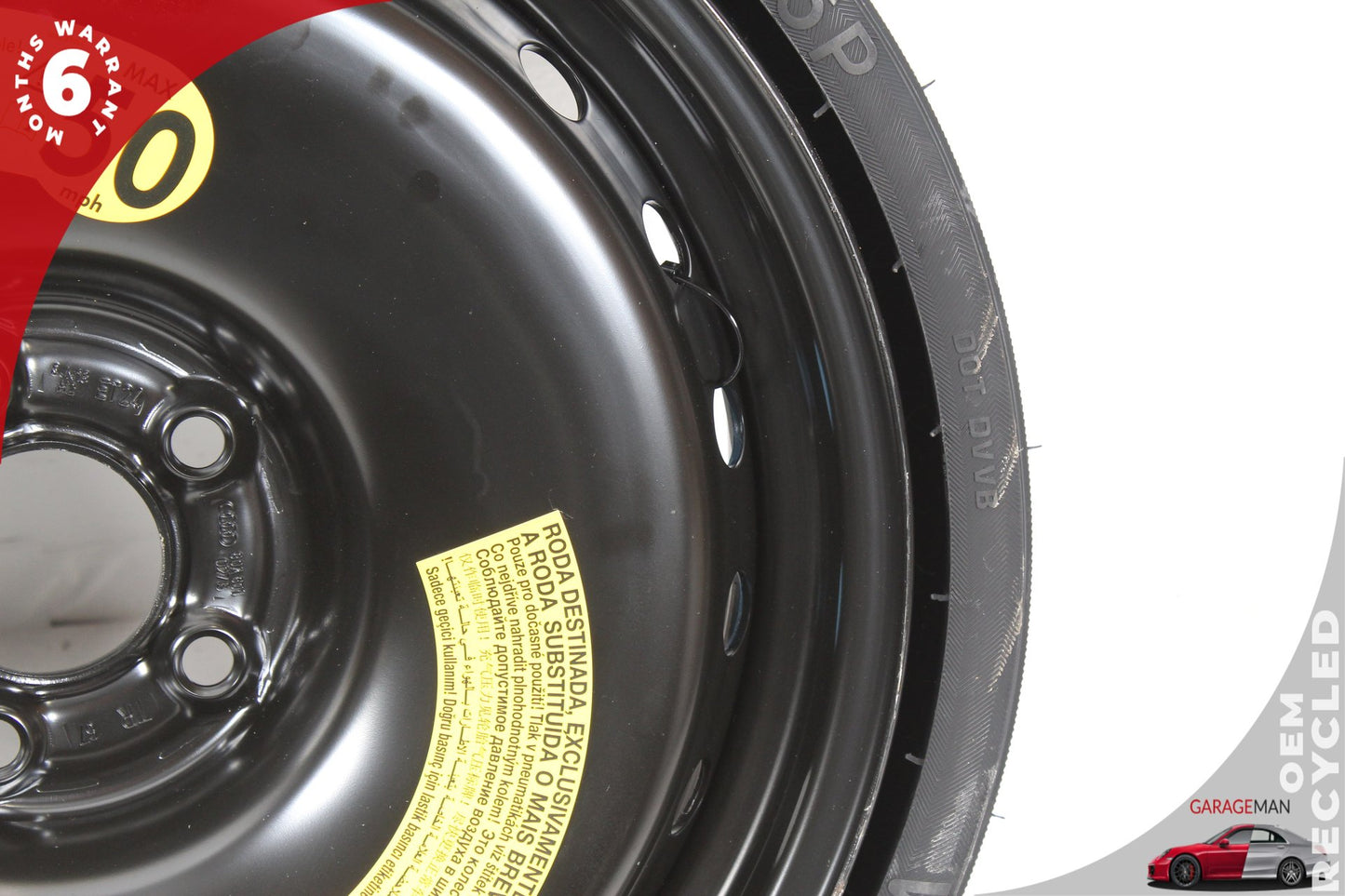 2018-2025 Audi Q5 SQ5 Emergency Spare Tire Wheel Donut Rim 80A601027B OEM