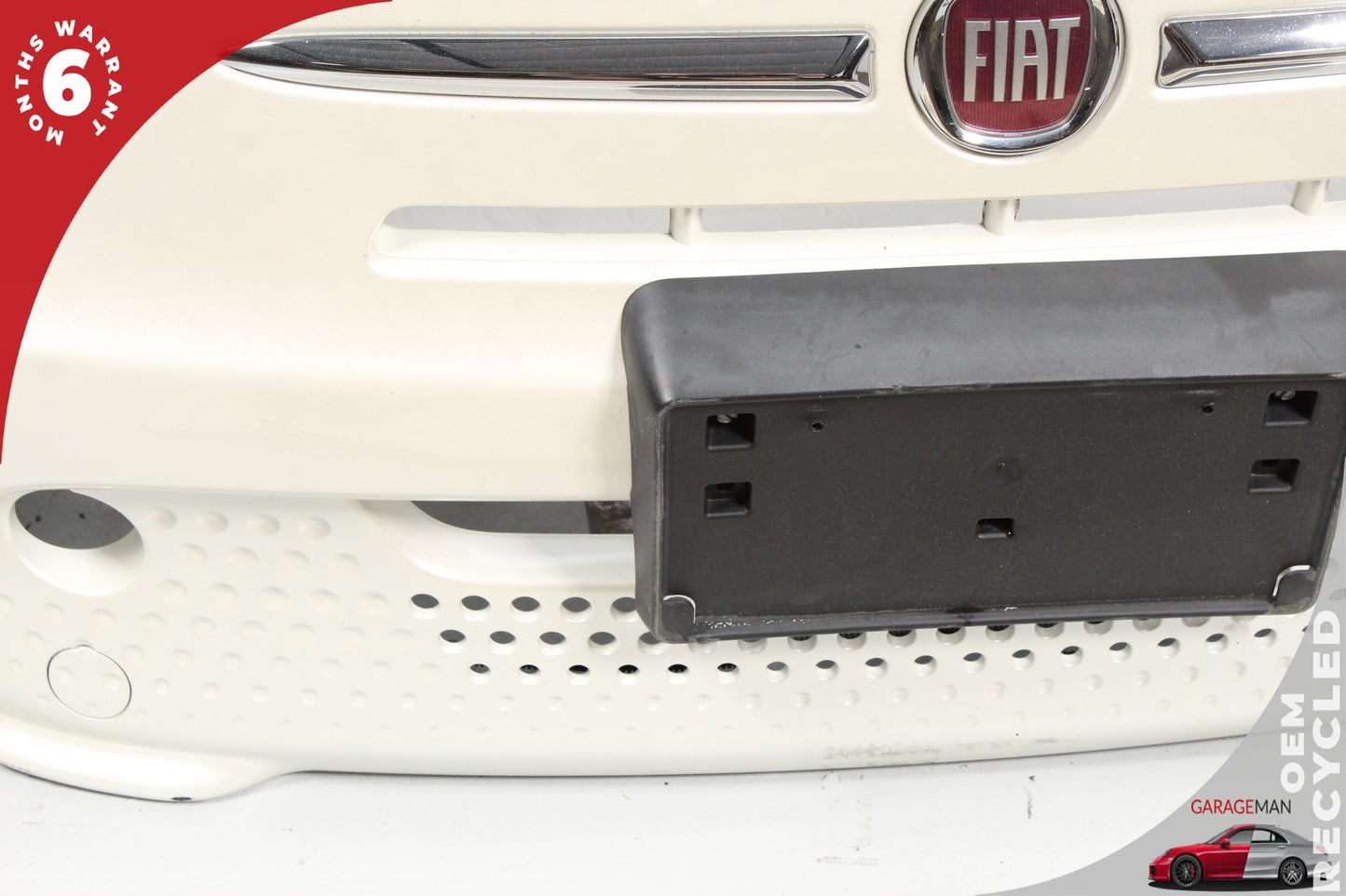 2012-2017 Fiat 500e Front Bumper Cover Assembly 68148768AB White OEM