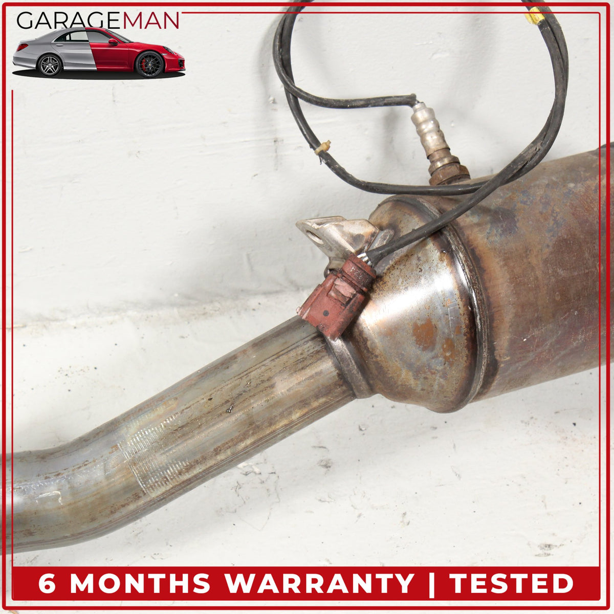 2011-2015 Audi Q7 SUV Left Driver Side Exhaust Downpipe Down Pipe 7P0253209 OEM