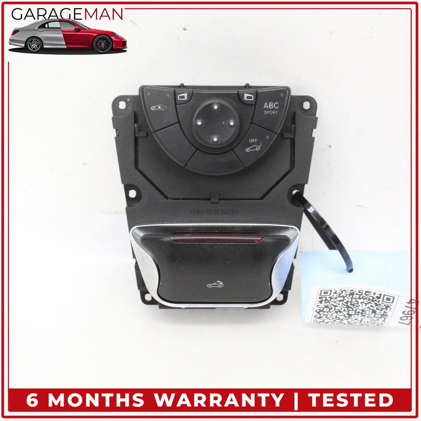 2003-2006 Mercedes-Benz SL500 R230 Center Console Convertible Top Control Switch 2308213751