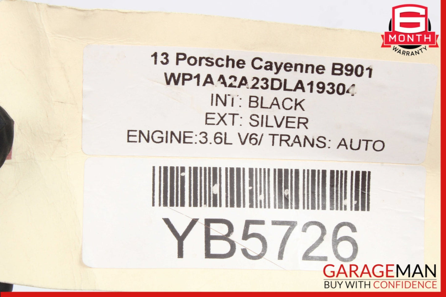 2011-2018 Porsche Cayenne 958 Front Left Driver Side Seat Belt Black OEM
