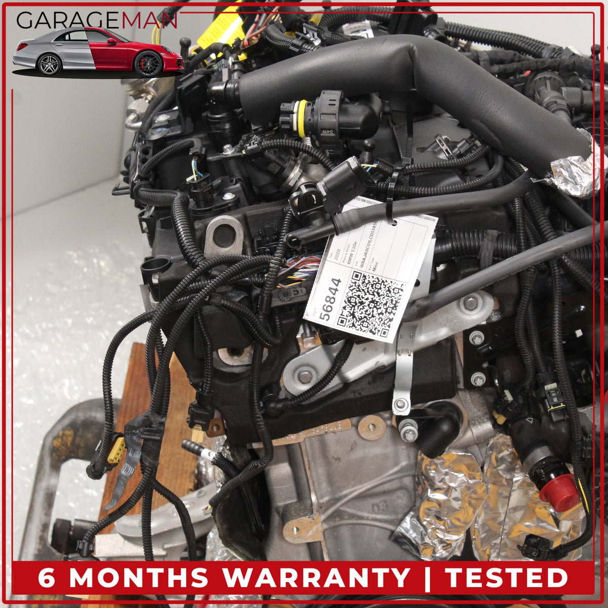 2018-2020 BMW 530e G30 RWD 2.0L Engine Motor Assembly XB1142M0 OEM 61K