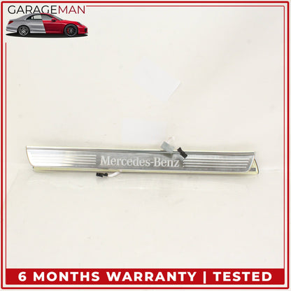 2014-2020 Mercedes W222 S550e Front and Rear Illuminated Door Step Sill Set OEM