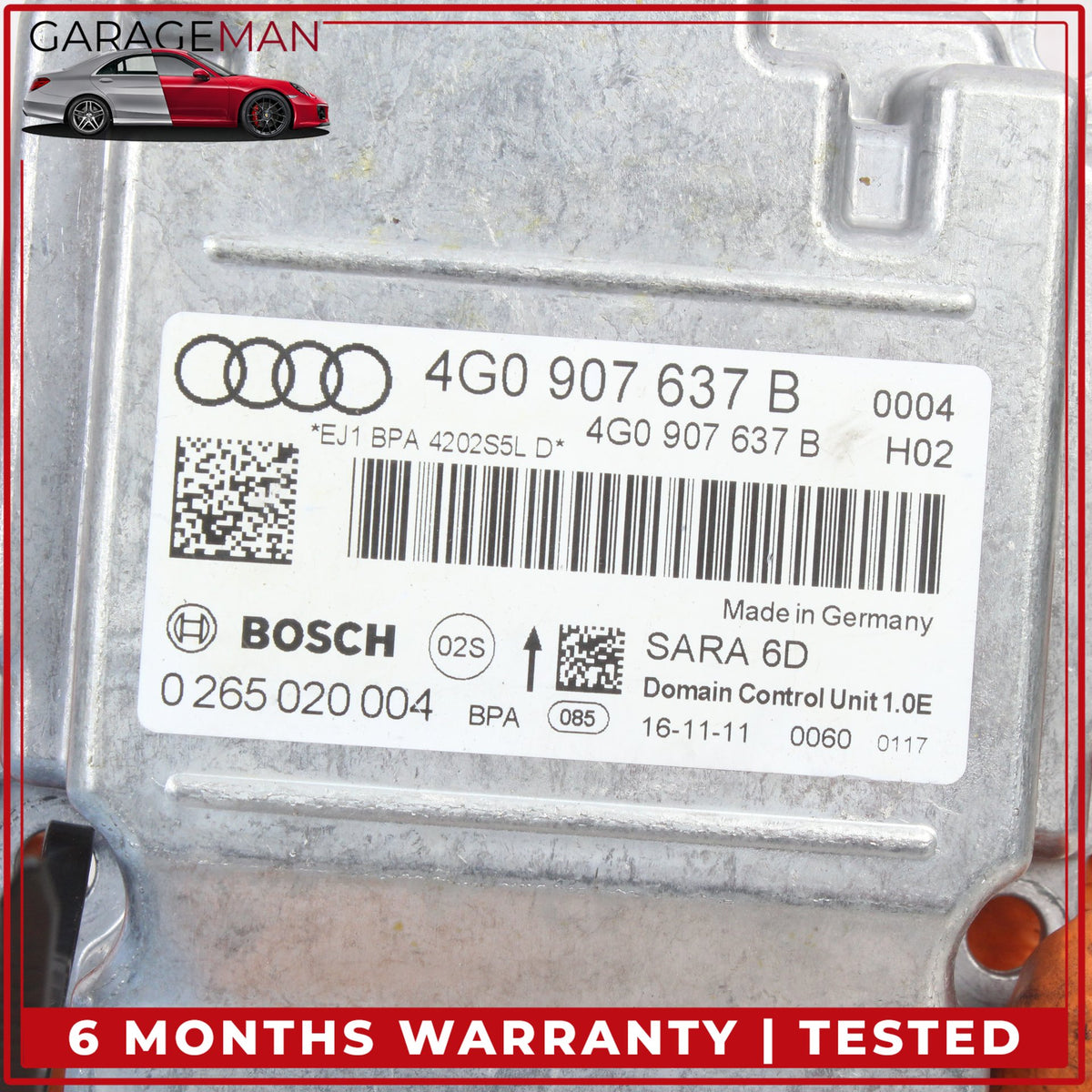 2012-2018 Audi A7 A6 Acceleration Yaw Rate Speed Sensor Module 4G0907637B OEM
