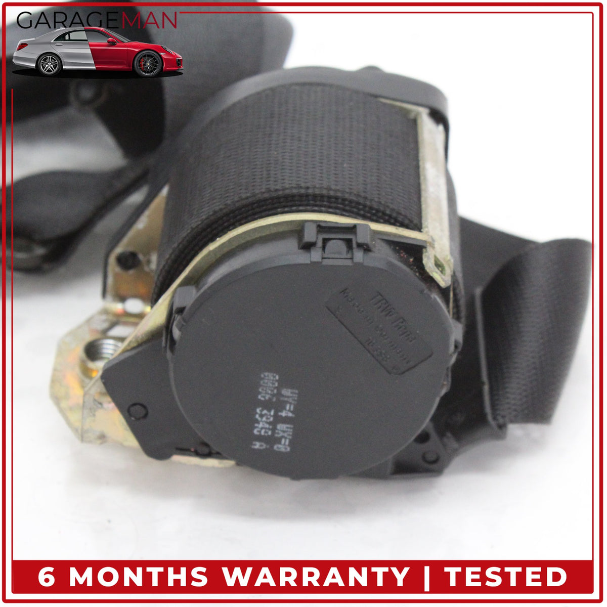 1999-2005 Porsche 911 996 Front and Rear Right Side Seat Belt Set Black OEM