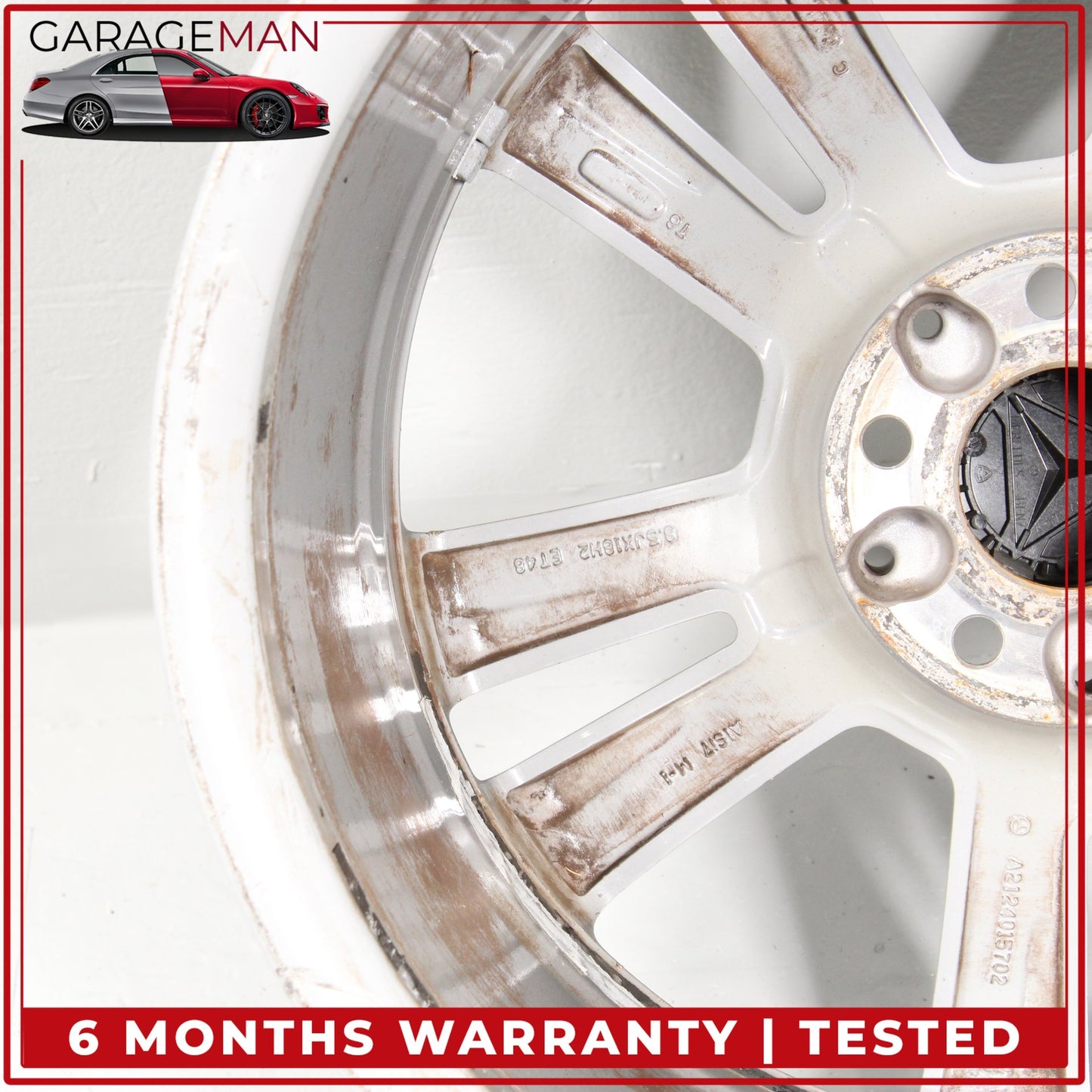2014-2016 Mercedes W212 E350 Twin 5 Spoke Wheel Rim 8.5JX18H2ET48 2124015702 OEM