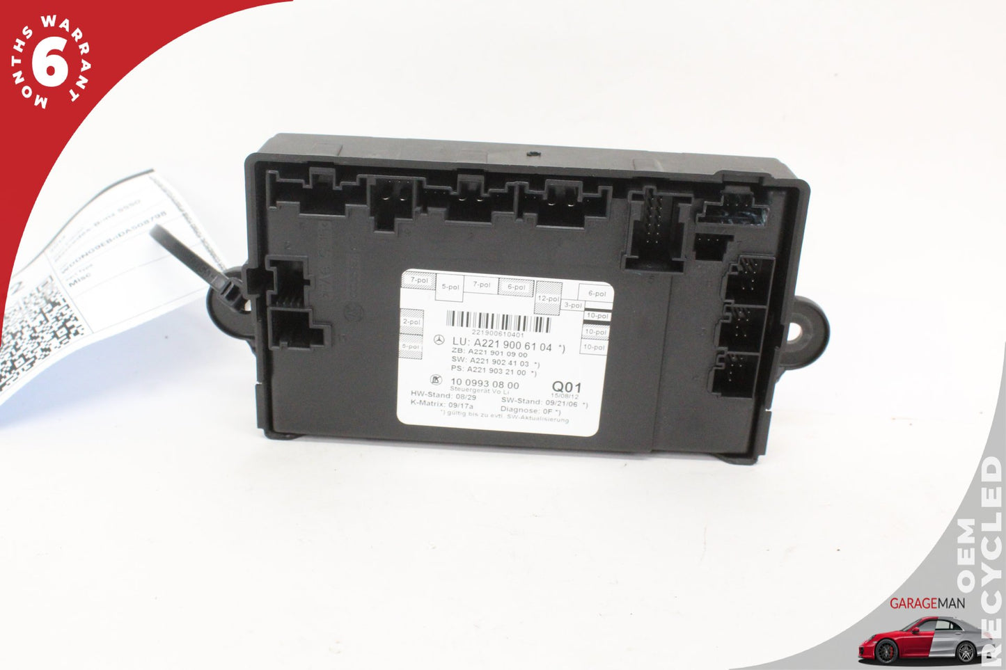 2007-2013 Mercedes W221 S550 S600 Front Left Door Control Module 2219006104 OEM