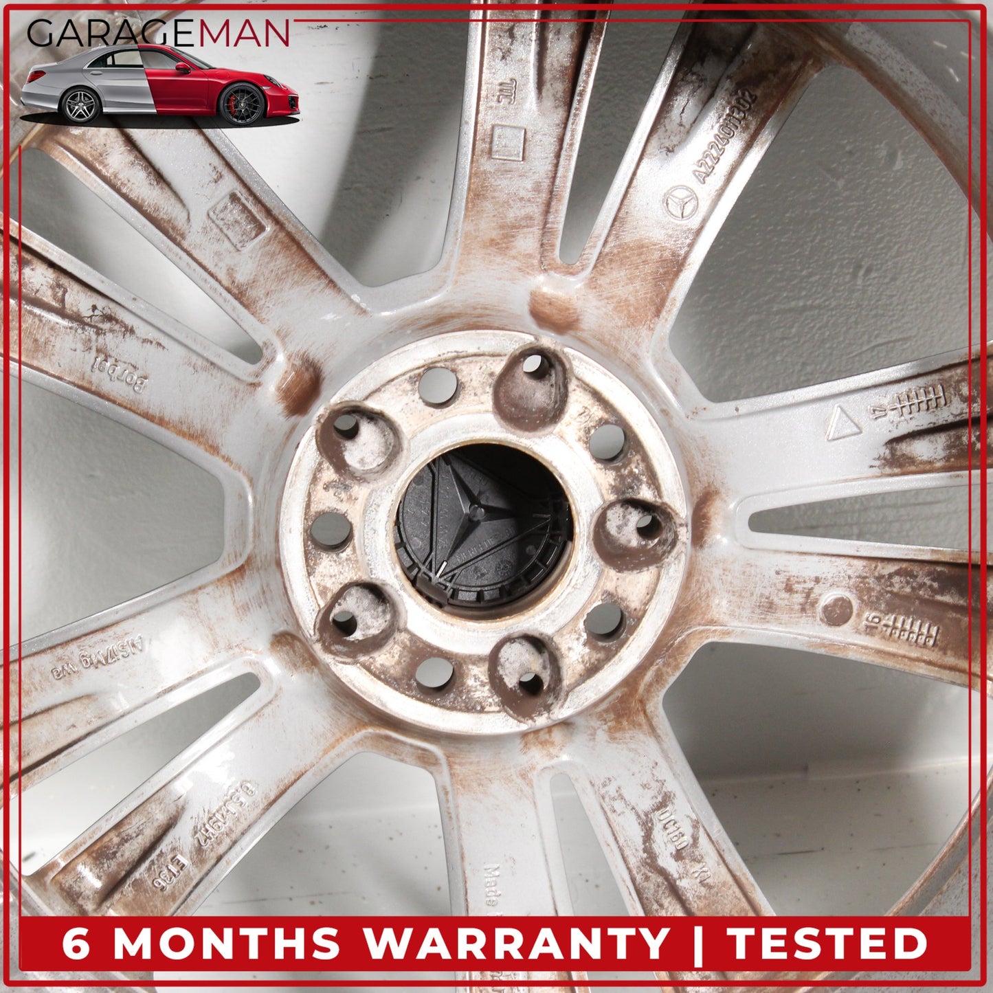 2014-2017 Mercedes W222 S550e S63 AMG Front Wheel Rim w/ Tire 8.5JX19H2 ET36 OEM