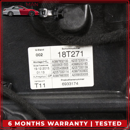 2015-2021 Mercedes W205 C300 Sedan Rear Left Side Door Shell w/ Door Handle OEM