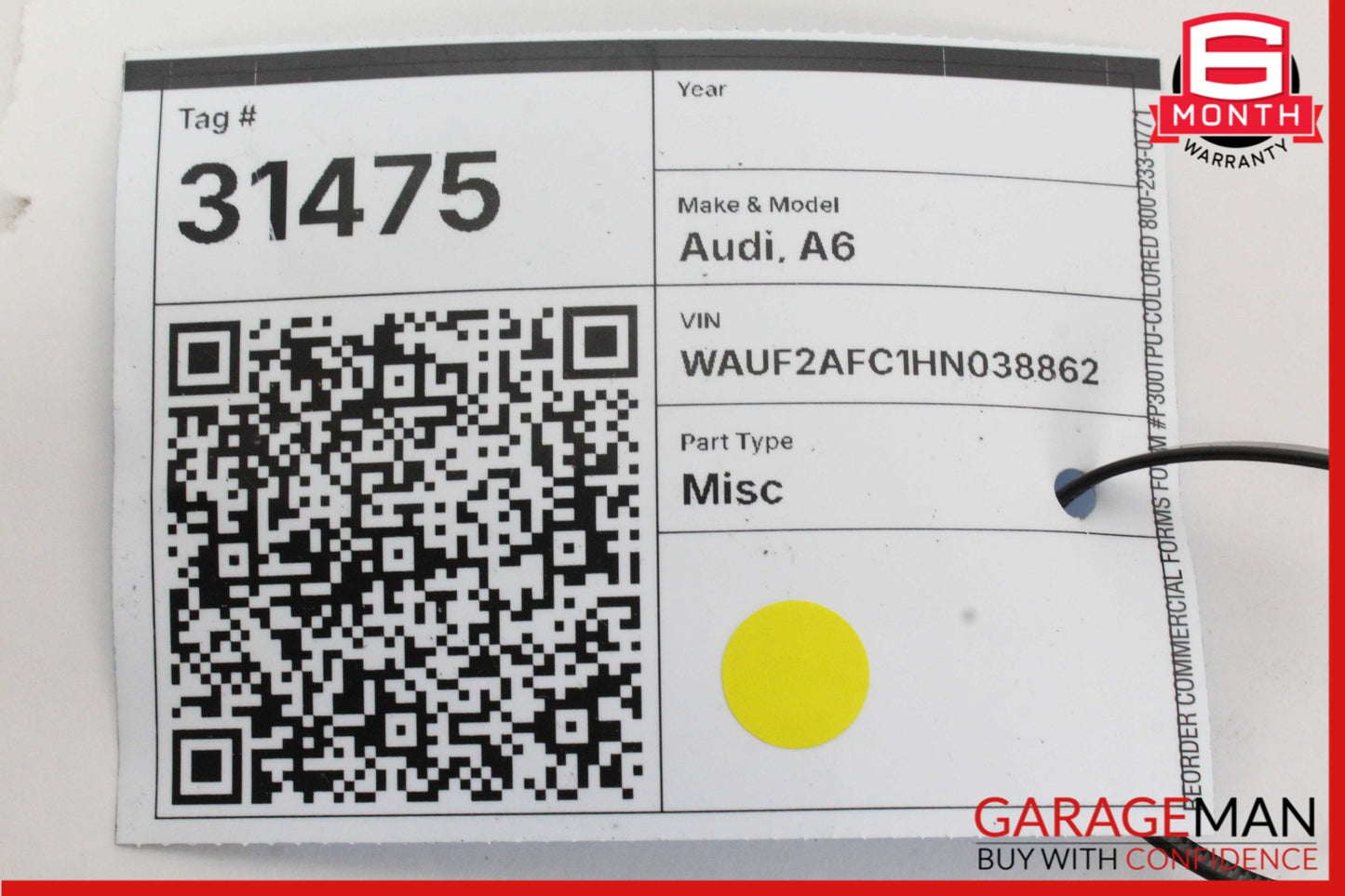 2012-2018 Audi A6 A7 Front Left Side Master Window Control Switch 4G0959851 OEM