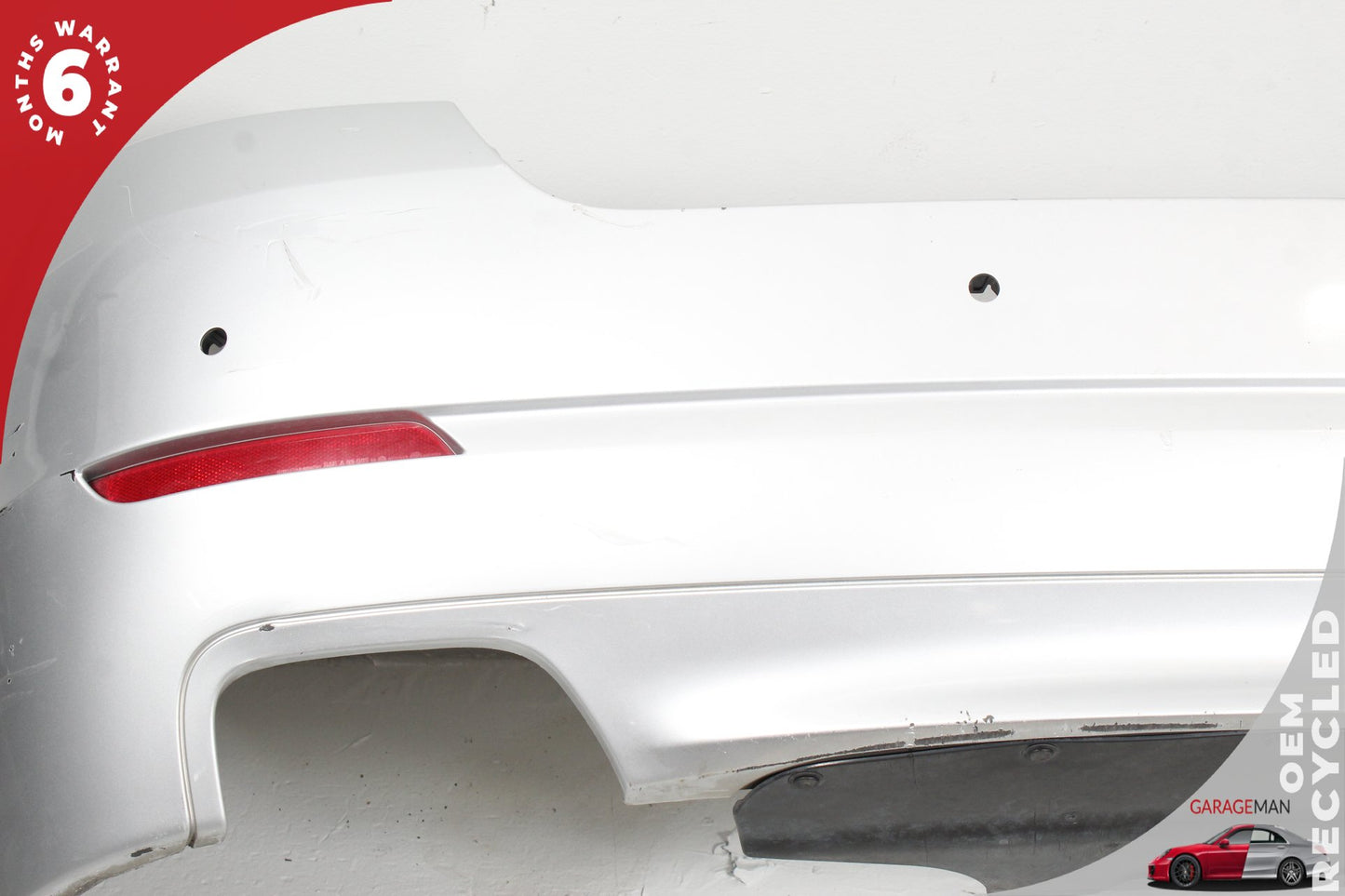 2011-2013 BMW 550i F10 Sedan Rear Bumper Cover 7238520 Titansilber Metallic