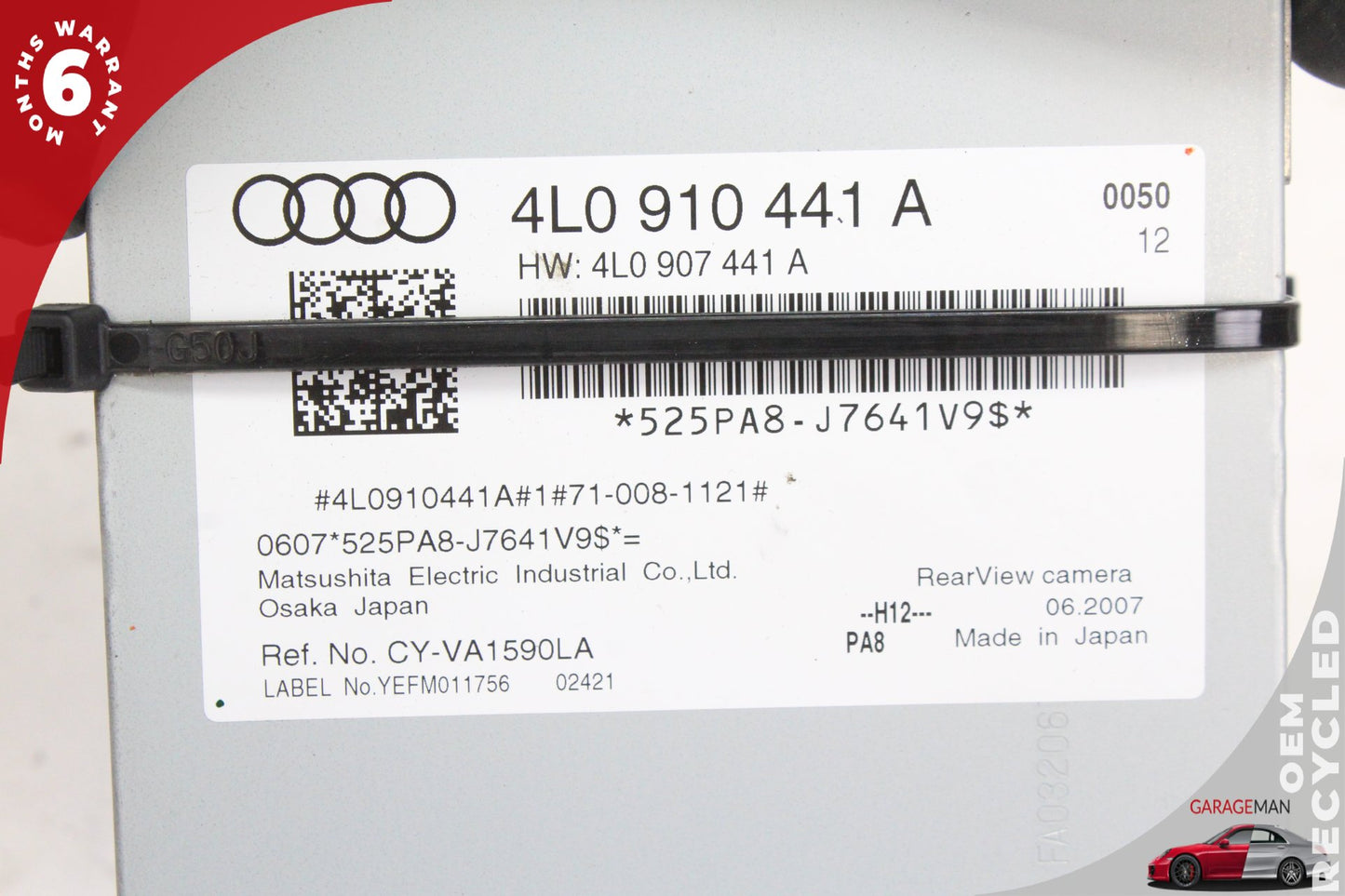 07-15 Audi Q7 MPV Rear View Camera Parking Aid Control Module 4L0910441A Genuine