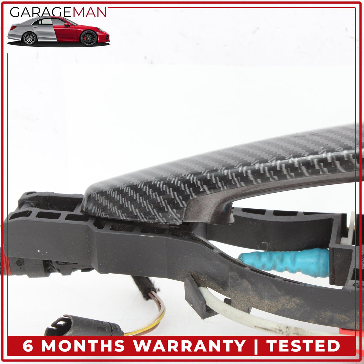 2012-2018 BMW 328i F30 Front Right Exterior Door Handle Carbon Fiber 7321640 OEM