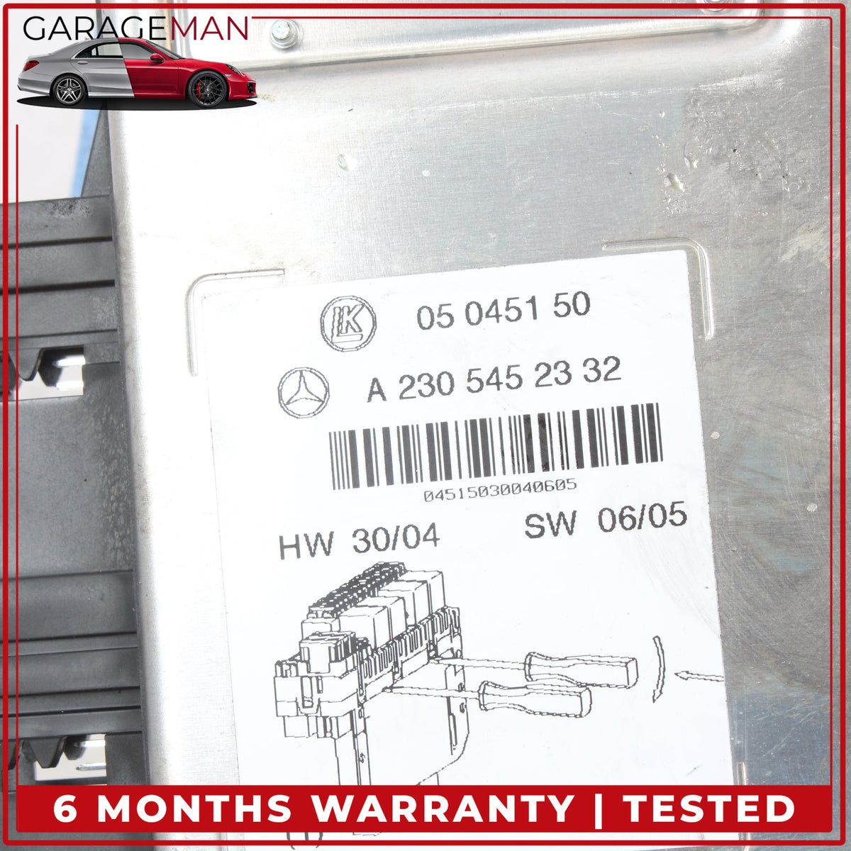 2003-2012 Mercedes R230 SL500 Front Left SAM Fuse Box Control Module Unit OEM