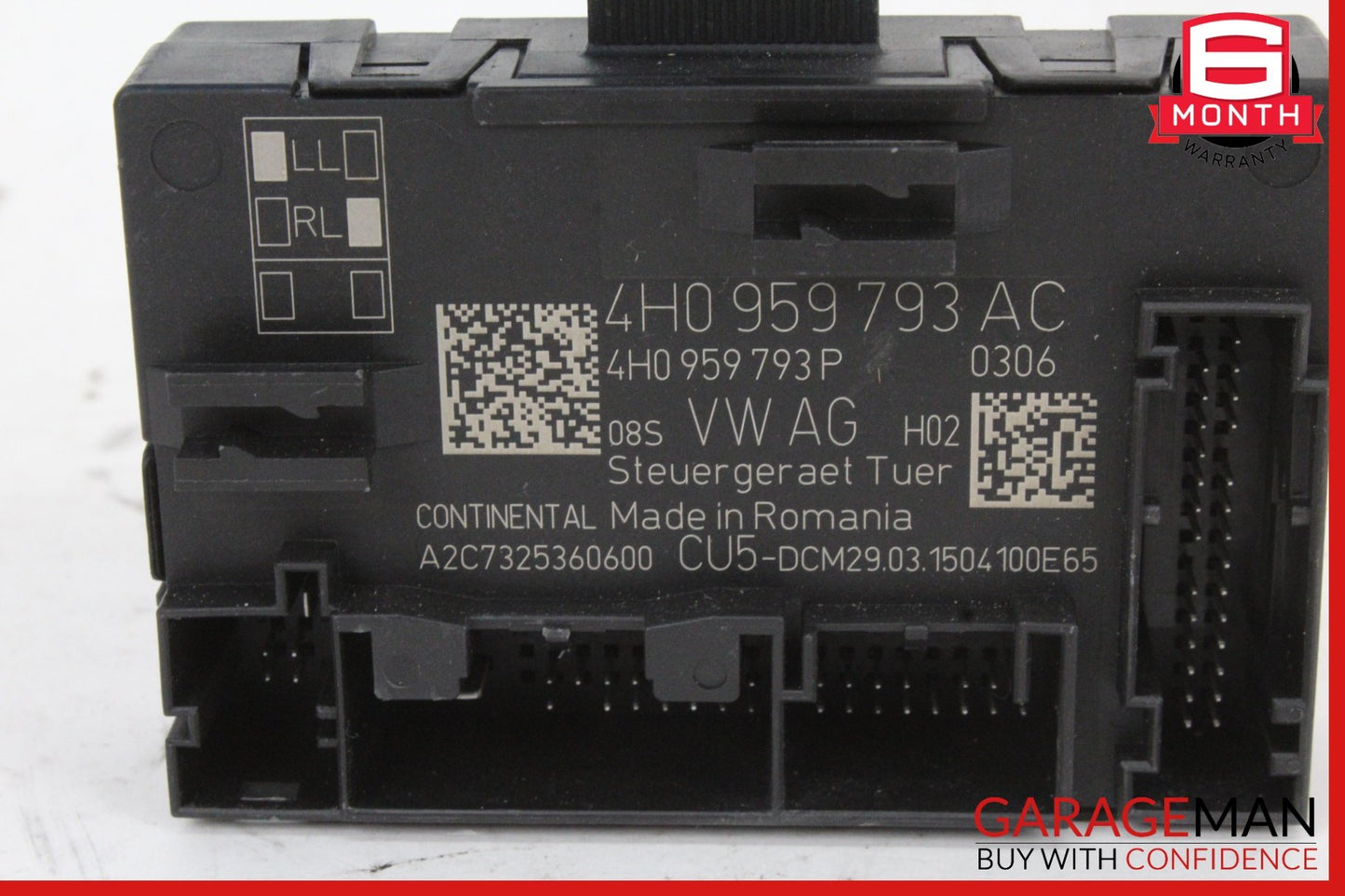 2013-2024 Porsche Cayman 981 Front Left Side Door Control Module 4H0959793AC OEM