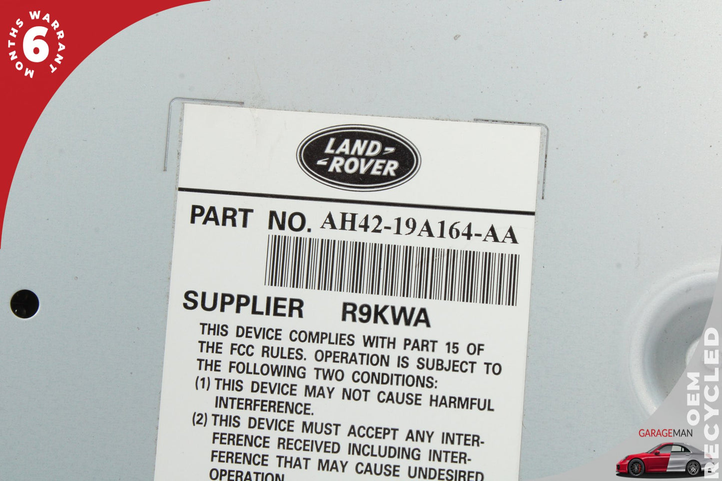 2010-2016 Land Rover LR4 SUV DVD Entertainment Control Module AH4219A164AA OEM