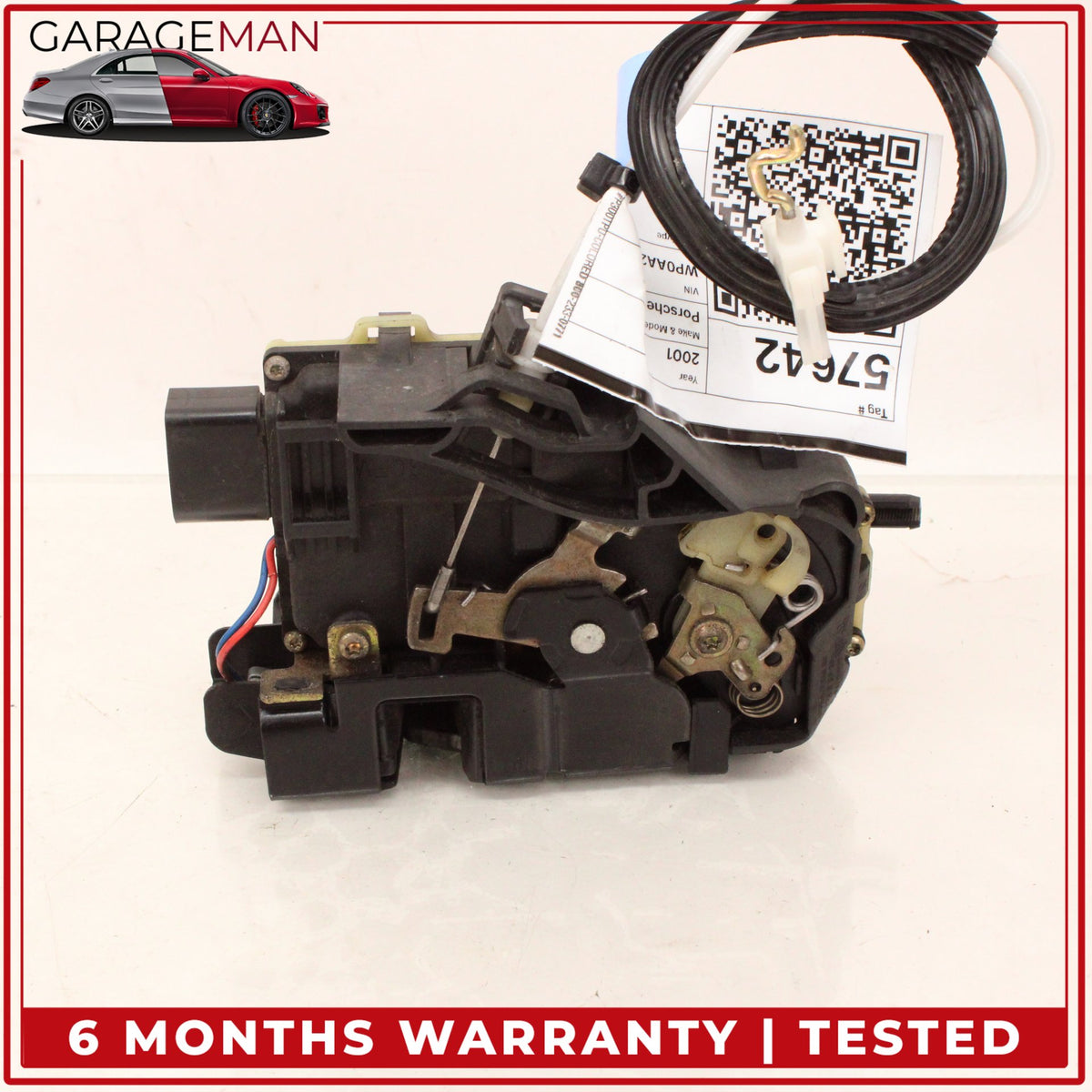 1997-2005 Porsche 911 Carrera Front Right Side Door Lock Actuator 3B1837016P OEM