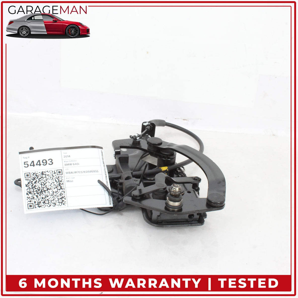 2012-2018 BMW 640i 650i F12 Left Side Convertible Top Roof Hinge 408351 OEM