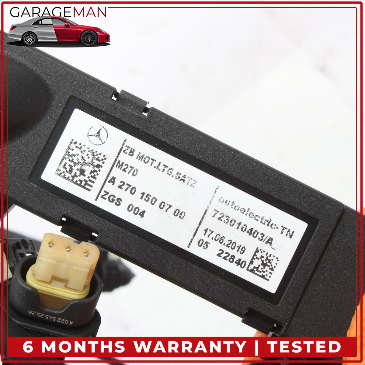 2014-2020 Mercedes X156 GLA250 M270 2.0L Engine Wiring Harness 2700100202 OEM