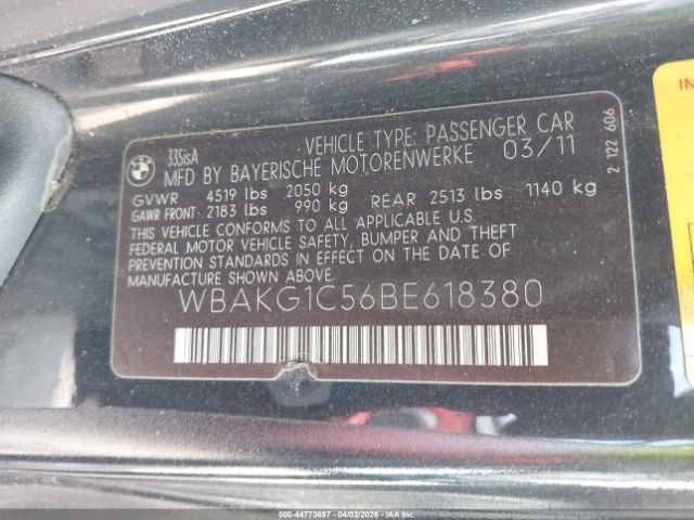 Parting Out- 2011 BMW 335is E92- 120