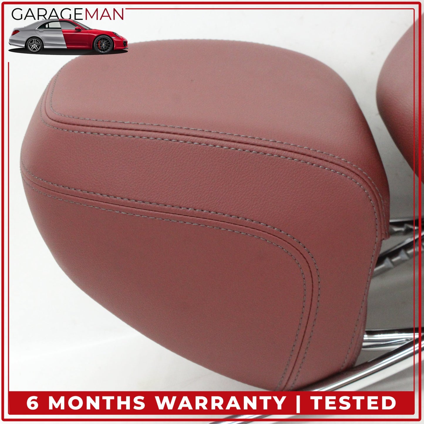 2019-2025 BMW 330i Front Left and Right Side Seat Head Rest Red 52107478116 OEM