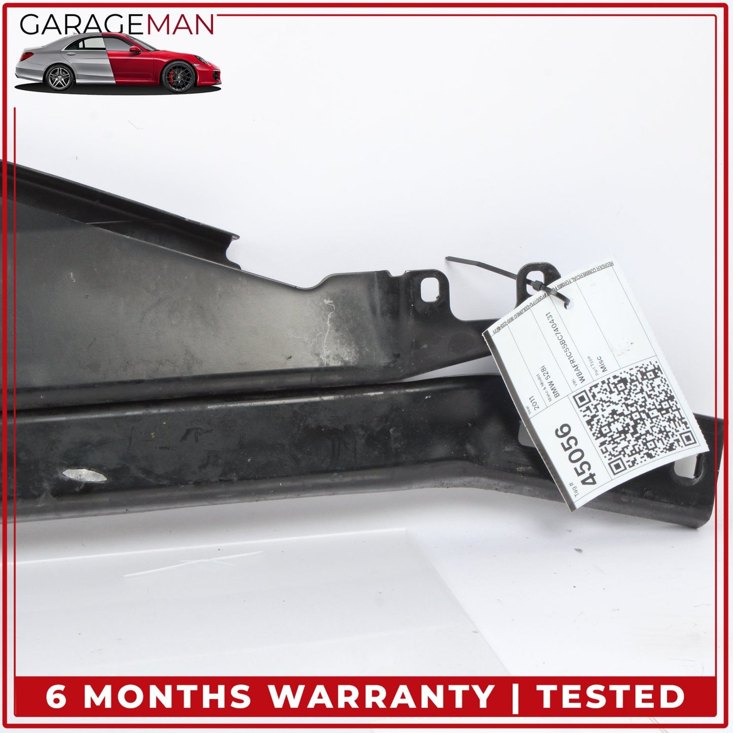 2011-2016 BMW 528i F10 Sedan Upper Radiator Core Support Bar 51647200689 OEM