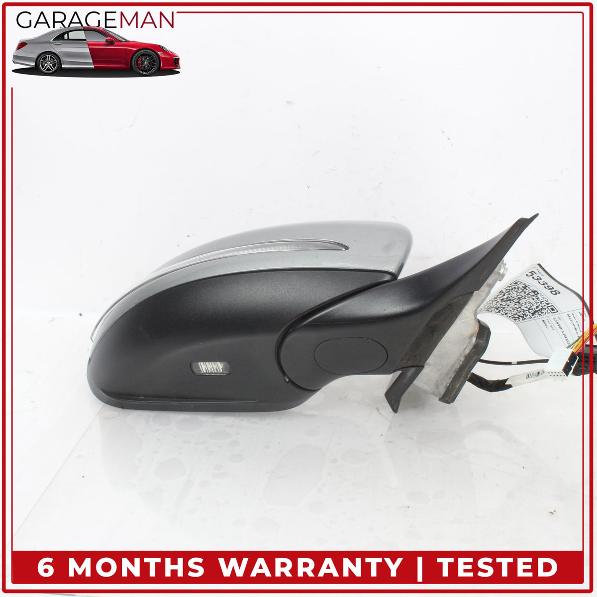 2015-2016 Mercedes W205 C300 Front Right Door Rear View Mirror w/ Blind Spot OEM